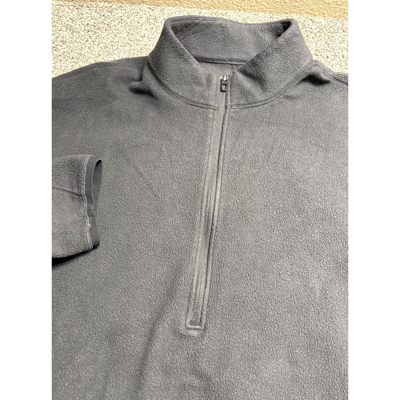 Lululemon Lululemon Sweatshirt Fleece Half Zip Mens XL Black Kangaroo Pocket LM3DTCS Size US XL / EU 56 / 4 - 3 Thumbnail