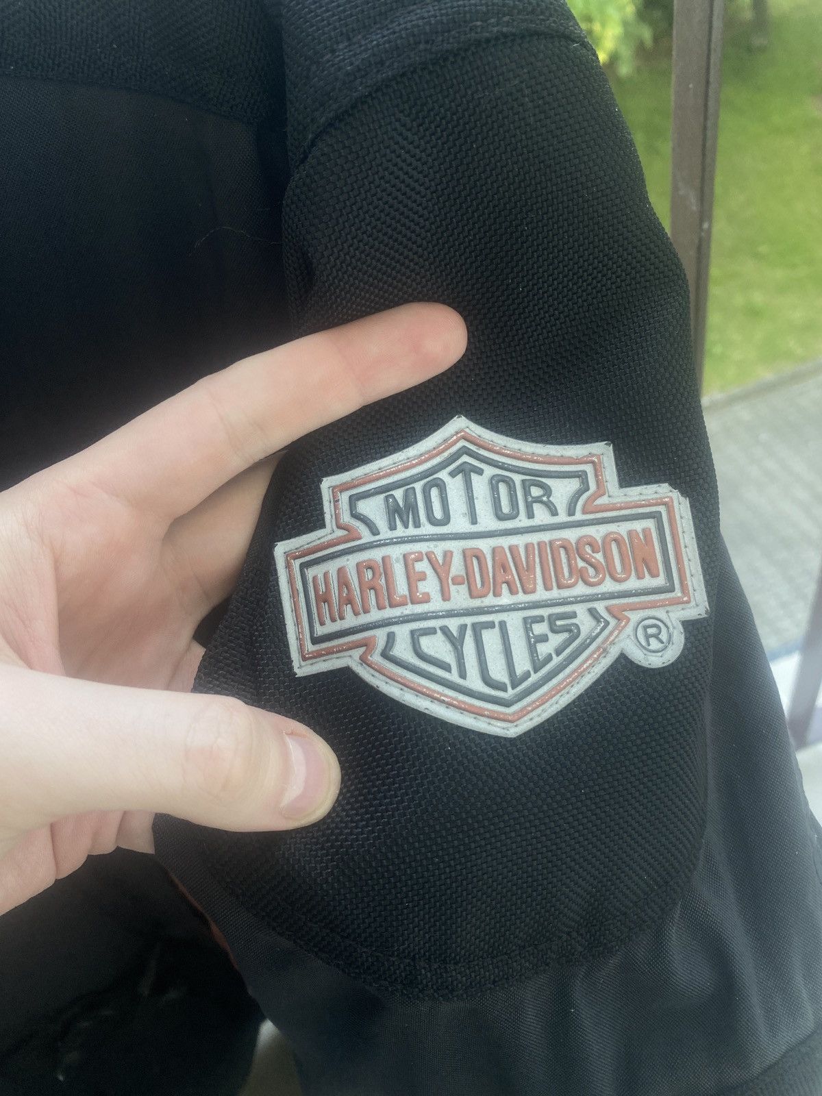 Harley Davidson Vintage harley davidson big logo on back racing jacket 00s Size US M / EU 48-50 / 2 - 14 Thumbnail