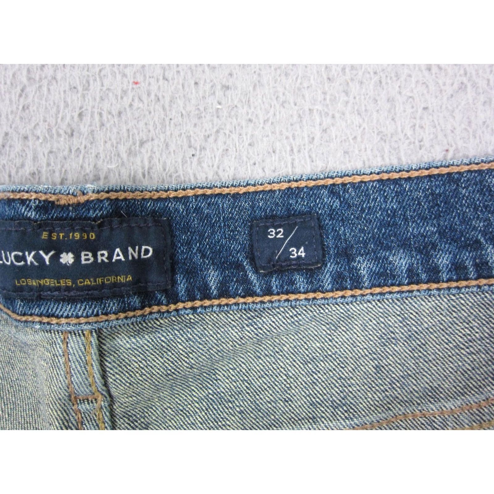 Lucky Brand Lucky Brand Jeans Mens 32x34 Blue Athletic Slim Straight Denim Medium Wash 90s USA Size US 32 / EU 48 - 5 Thumbnail