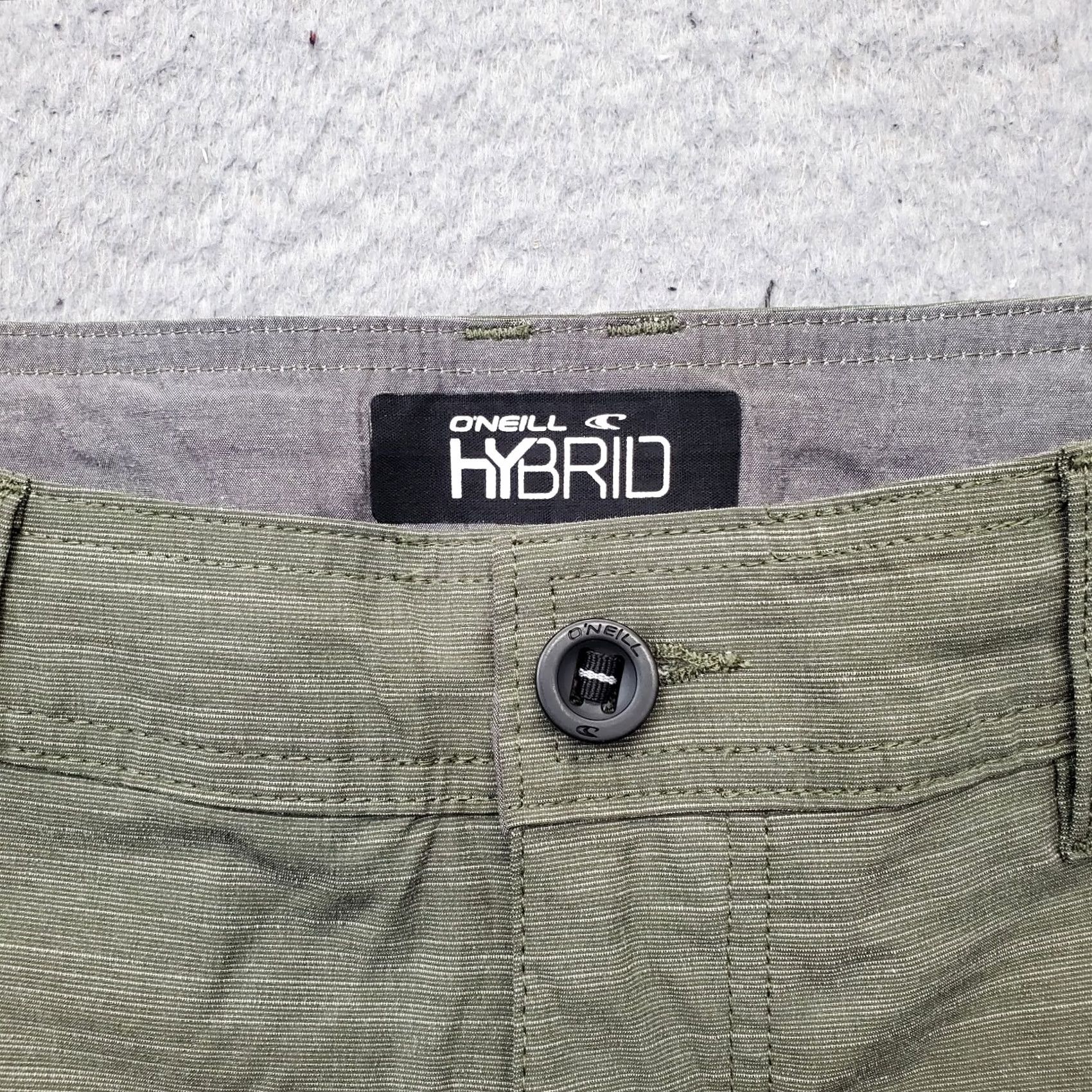 O'Neill O'Neill Amphibians Surf Hybrid Shorts Mens 30 Green Space Dye Water Resistant Shirt Size US 30 / EU 46 - 6 Thumbnail