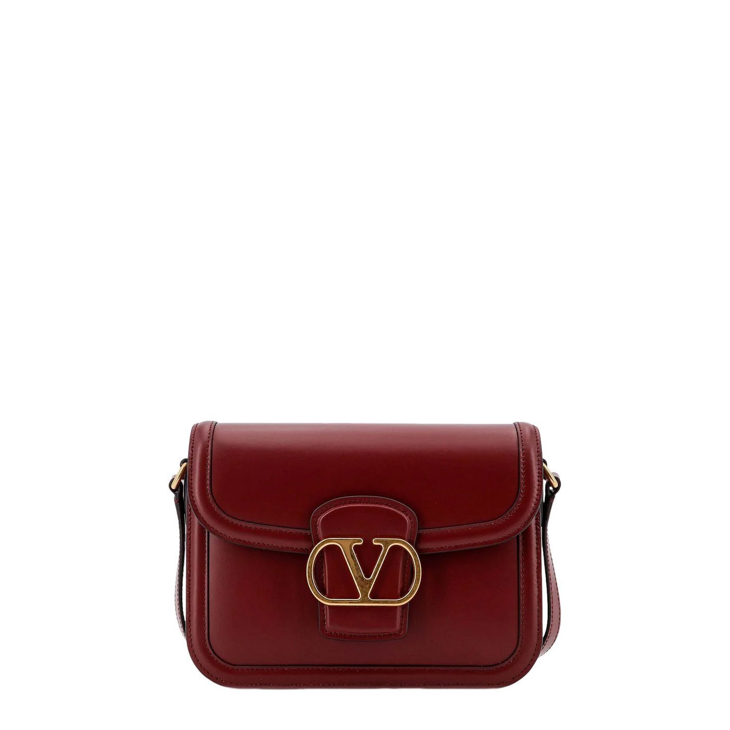 Valentino VALENTINO GARAVANI 9To5 Small Red Smooth Leather Shoulder Ba Size ONE SIZE - 1 Thumbnail