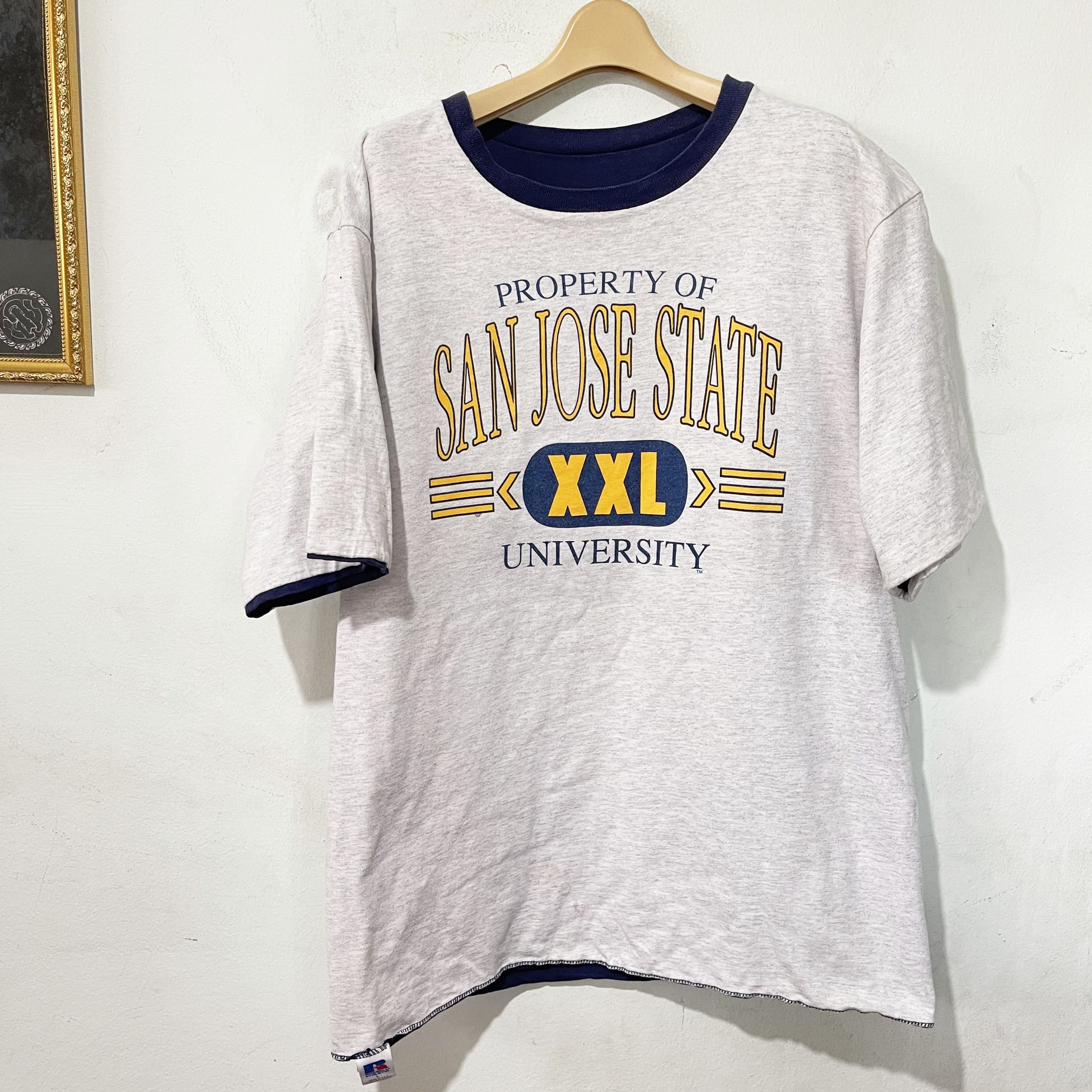 Russell Athletic Vintage 90s Russell Athletic Reversible T-Shirt Size US XL / EU 56 / 4 - 1 Thumbnail