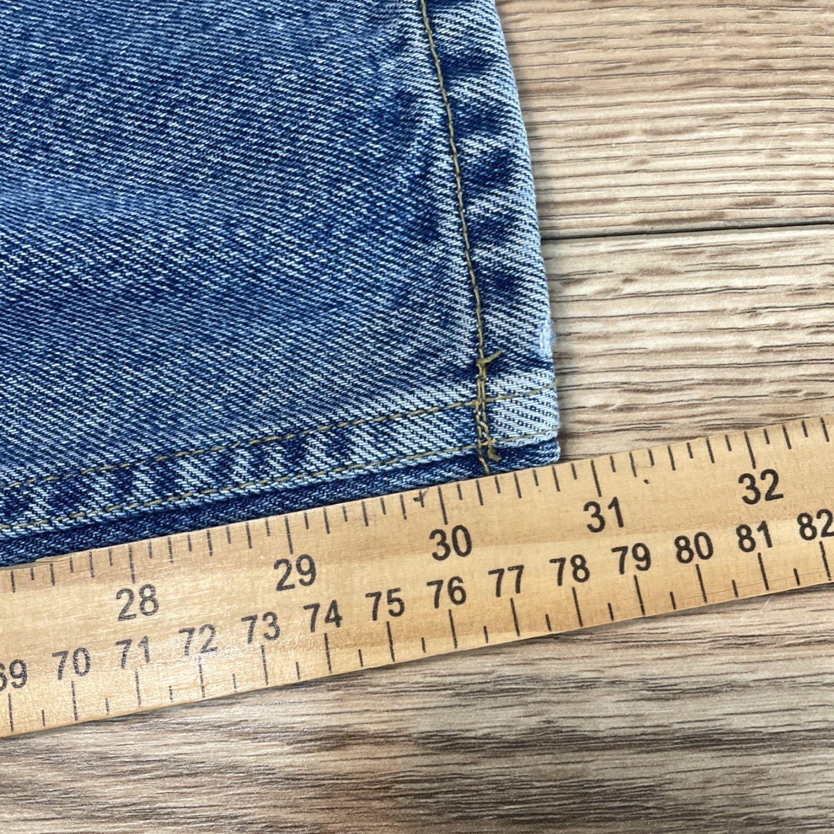 Tommy Hilfiger VINTAGE Tommy Hilfiger Jeans Men 36x32 Relaxed Straight Leg Blue Cotton Flag 2000s Size US 36 / EU 52 - 7 Thumbnail