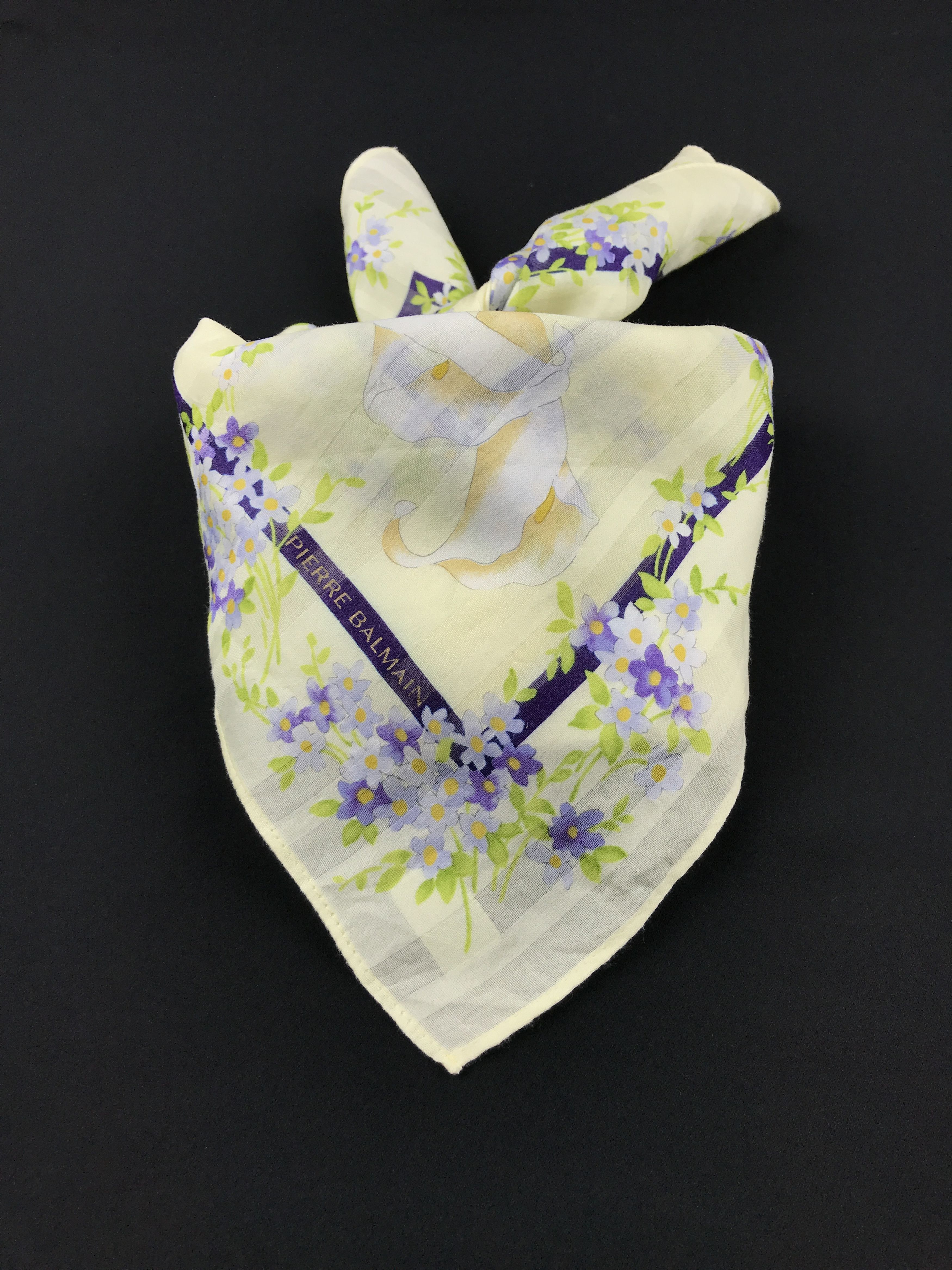 Designer × Pierre Balmain × Vintage Vintage Pierre Balmain Bandana Neckerchief Handkerchief Size ONE SIZE - 3 Thumbnail