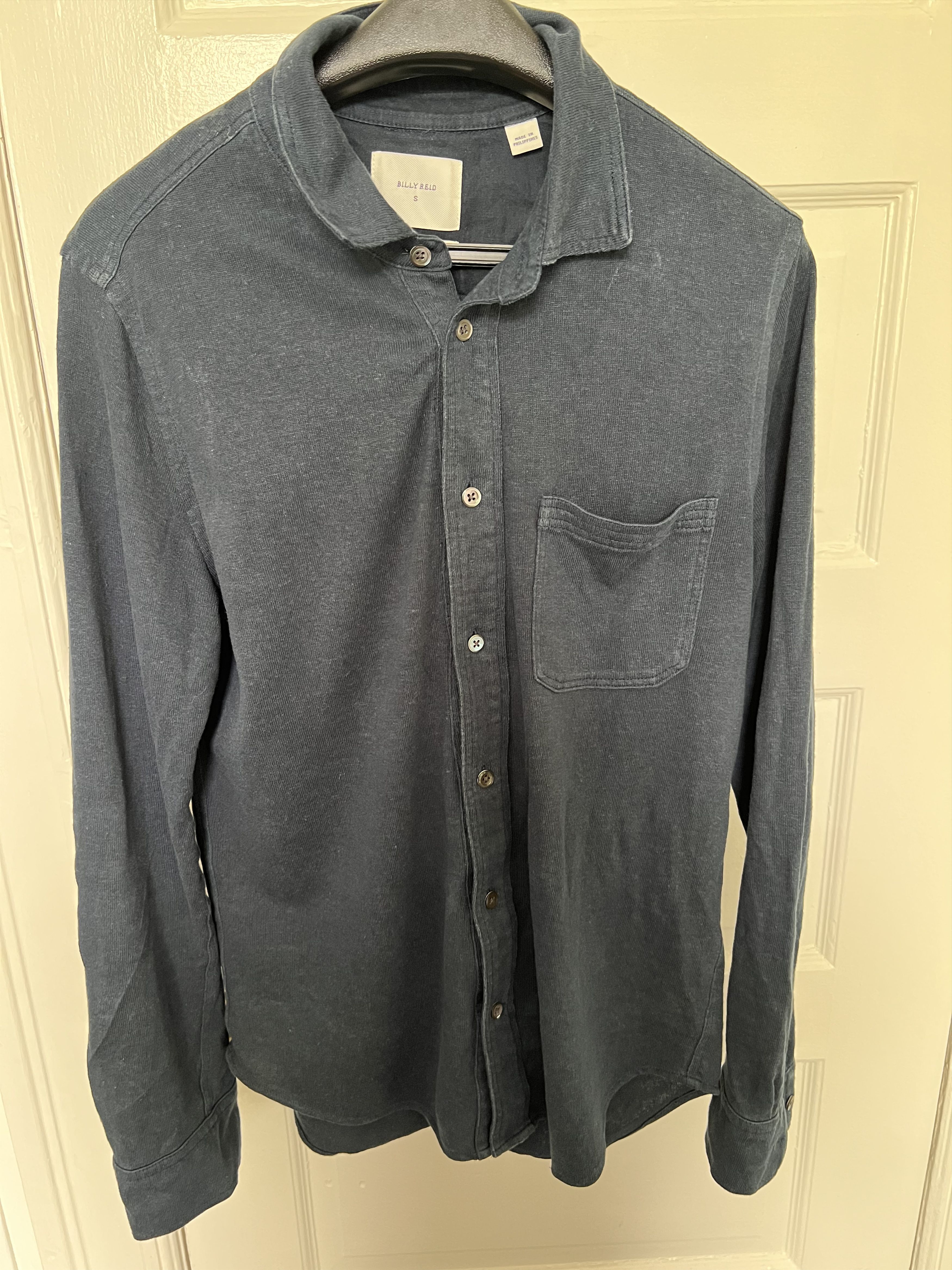 Billy Reid Long Sleeve Hemp Cotton Knit Shirt Size US S / EU 44-46 / 1 - 1 Thumbnail