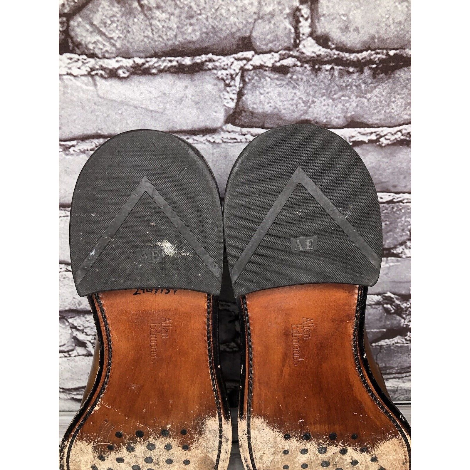 Allen Edmonds Allen Edmonds Dawson Brown Leather Derby Blucher Bicycle Dre Size US 13 / EU 46 - 6 Thumbnail
