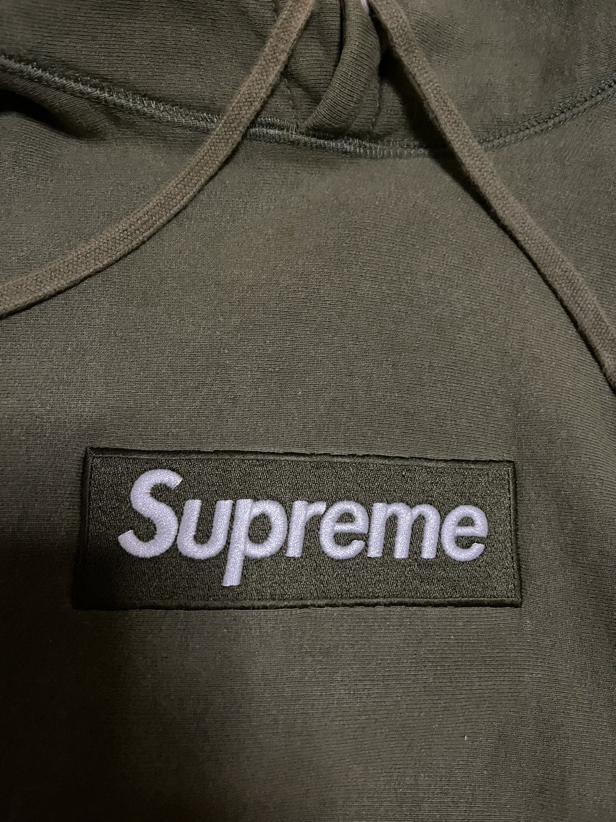 Supreme Supreme fw11 Olive box logo hoodie hooded sweatshirt Size US M / EU 48-50 / 2 - 3 Thumbnail