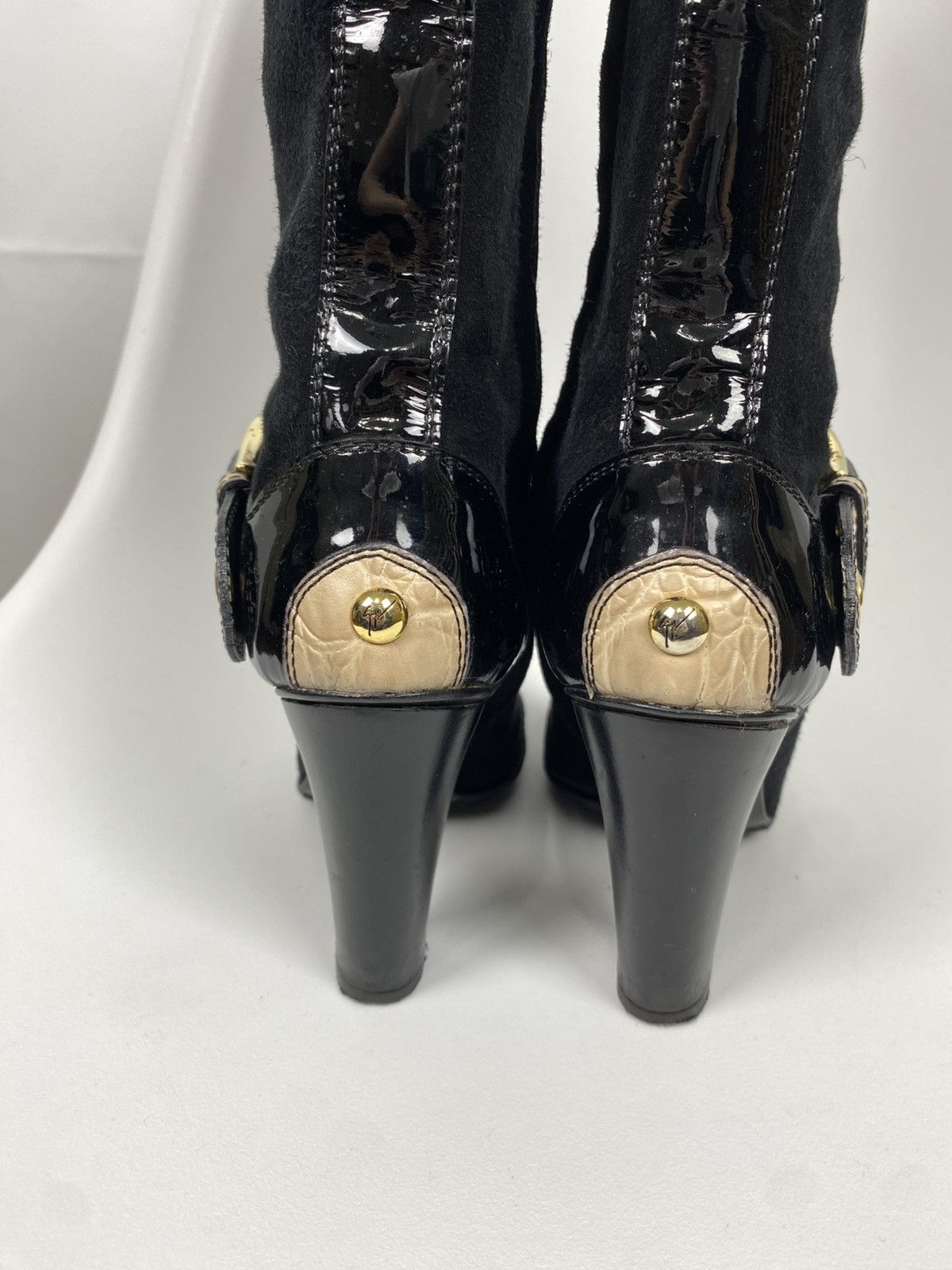 Giuseppe Zanotti Giuseppe Zanotti Suede Heel Boots size 36 Size US 6 / IT 36 - 6 Thumbnail