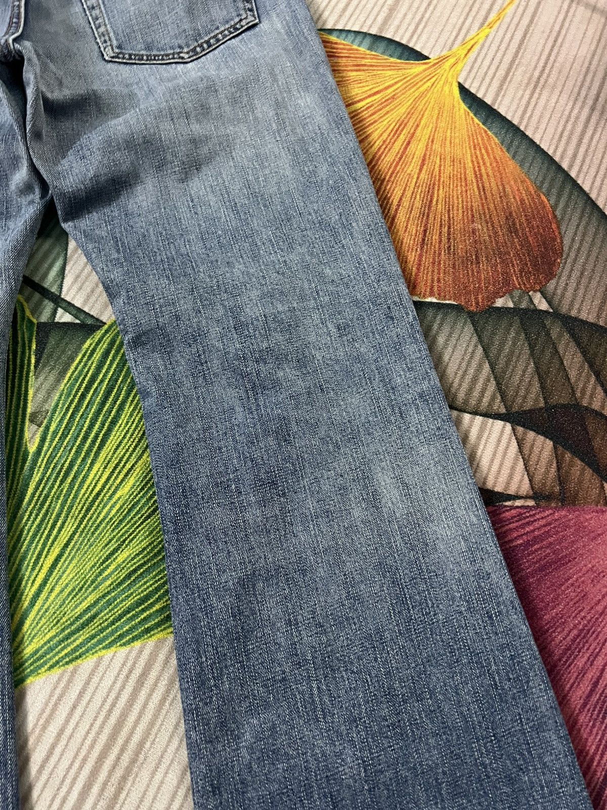 Japanese Brand 💥Flare💥Vintage Uniqlo B-002 light Wash Jean Size US 34 / EU 50 - 15 Thumbnail