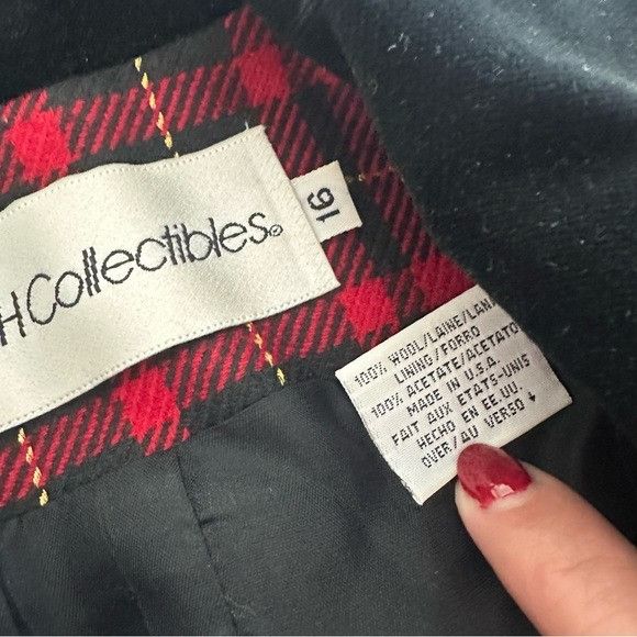 JH Collectibles Vintage JH Collectibles 100% Wool Red and Black Plaid Double Size XXL / US 16-18 / IT 52-54 - 7 Thumbnail