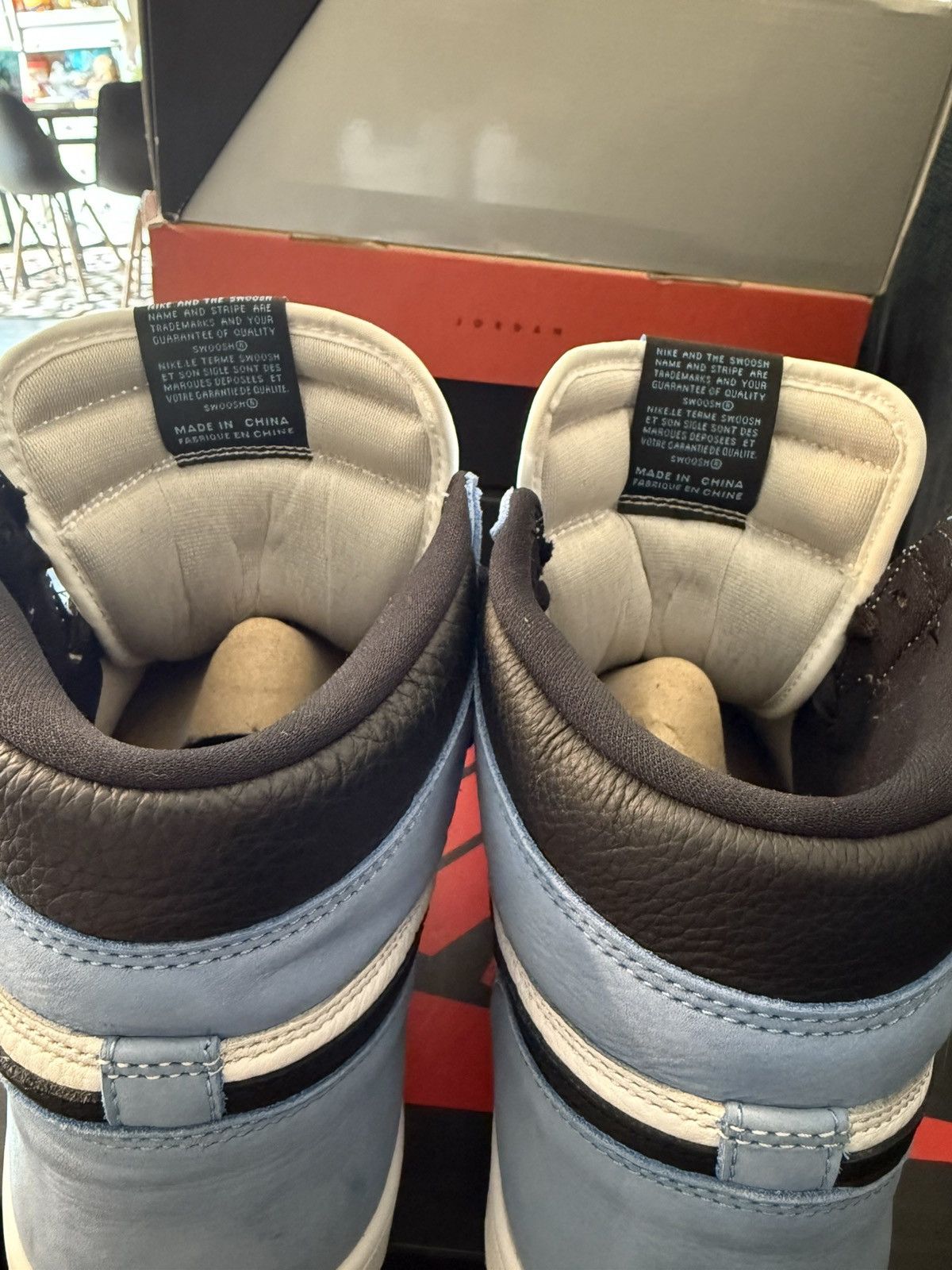 Jordan Brand Air Jordan 1 Retro University Blue Size US 11.5 / EU 44-45 - 6 Thumbnail