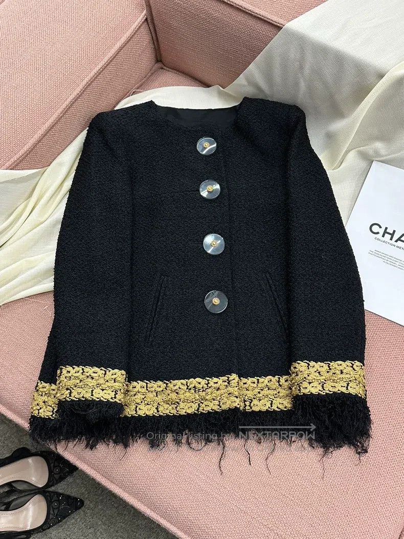 Chanel Chanel Black gold-plated metropolitan series jacket Size XS / US 0-2 / IT 36-38 - 4 Thumbnail
