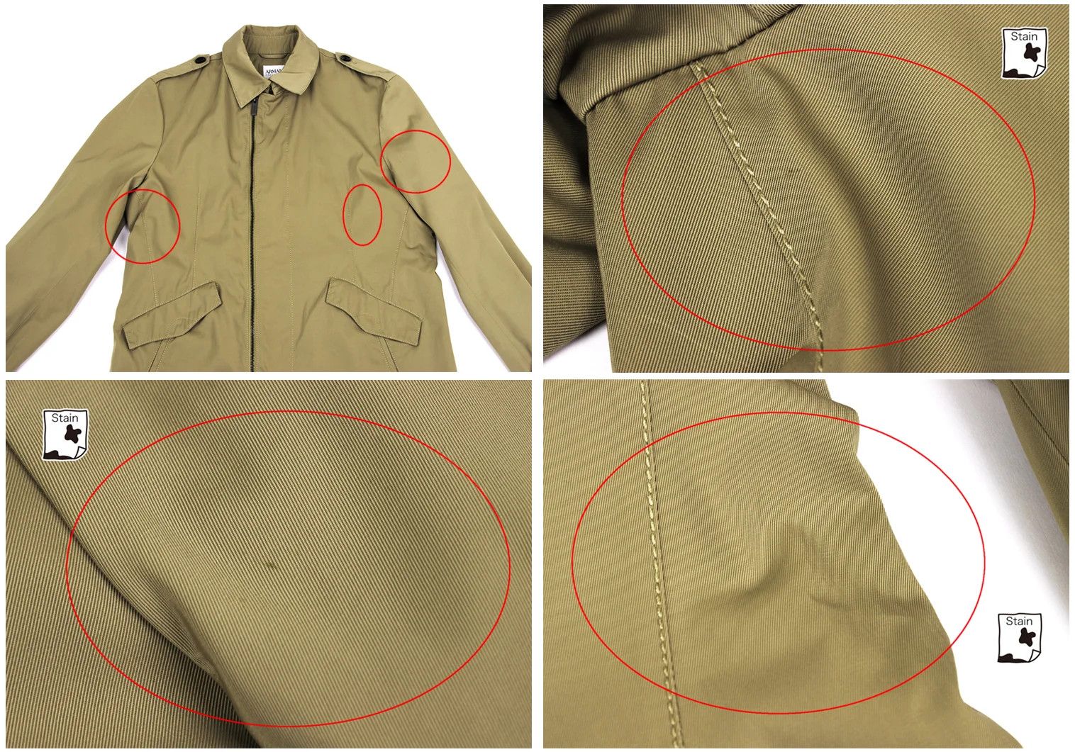Armani Collezioni Zip Coat in Beige Size 50 Size US XXS / EU 40 - 2 Thumbnail