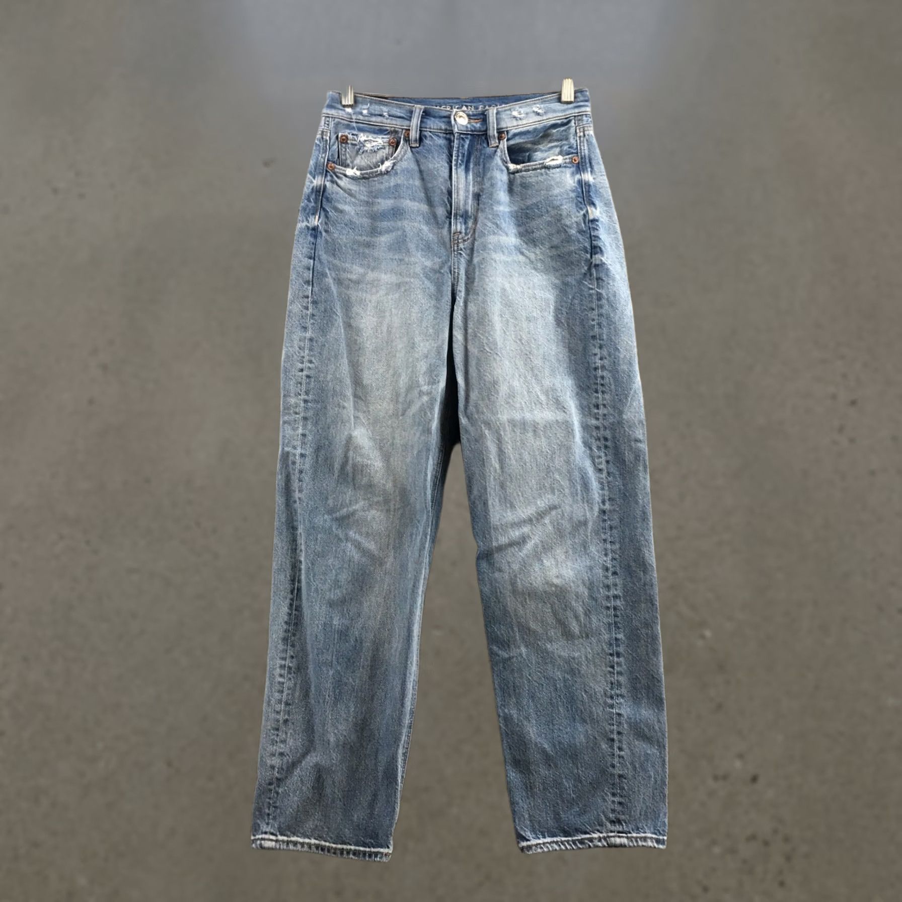 American Eagle Outfitters American Eagle Outfitters Straight Jeans Womens 4S Blue Denim Regular 28x26.5 Jeans Mens? No Size 27" / US 4 / IT 40 - 1 Thumbnail