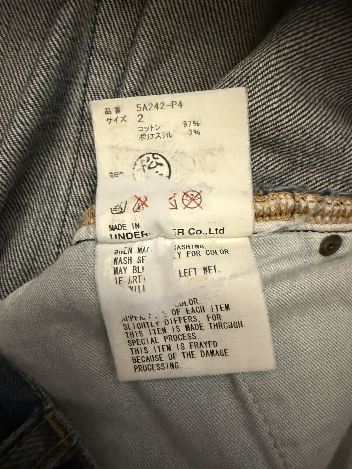 Undercover Undercover AW05 “Arts & Crafts” Skull denim Size US 32 / EU 48 - 8 Thumbnail