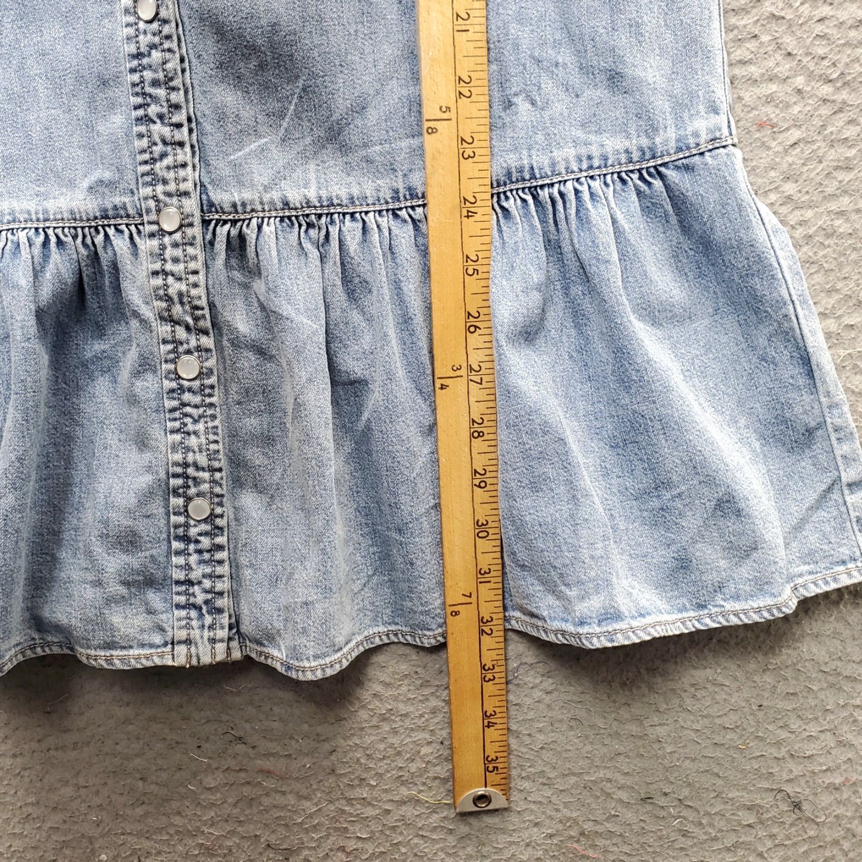 Veronica Beard Veronica Beard Women Dress Shirt Denim Parkton Blue Short Peplum Hem Long Sleeve Roll Tab Neck Collared Pocketed 0 Size 0 Size 25" / US 0 / IT 36 - 6 Thumbnail