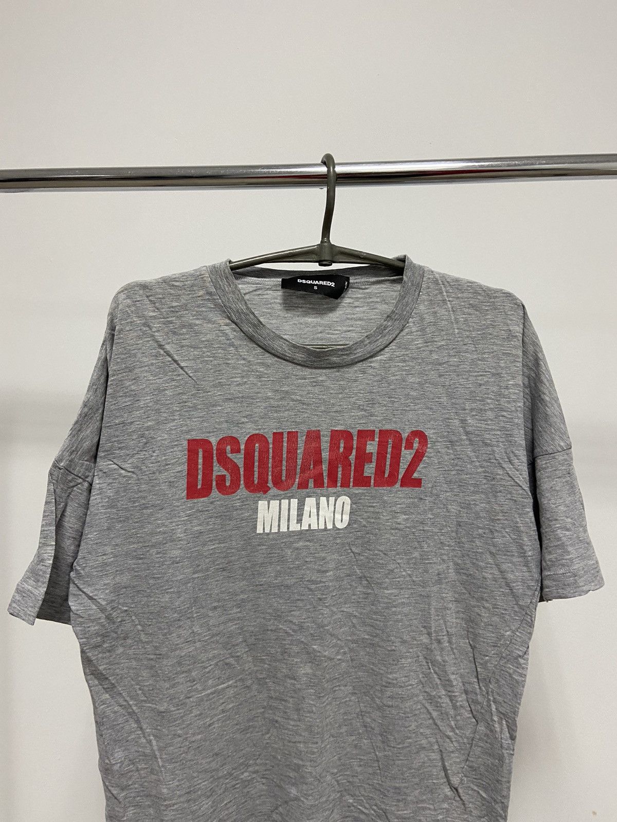 Dsquared2 × Vintage Dsquared2 Milano Vintage T Shirt Big Logo Made in Italy Y2K Size US S / EU 44-46 / 1 - 2 Thumbnail