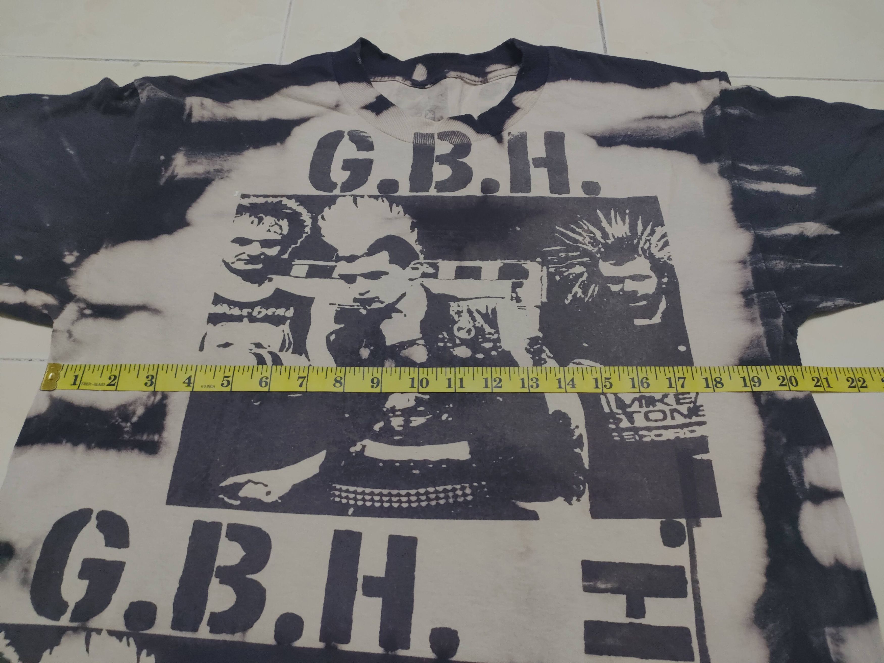 Band Tees Vintage Otis Design Asic Wash TieDye Punk GBH Music Rock Tee Size US XL / EU 56 / 4 - 4 Thumbnail