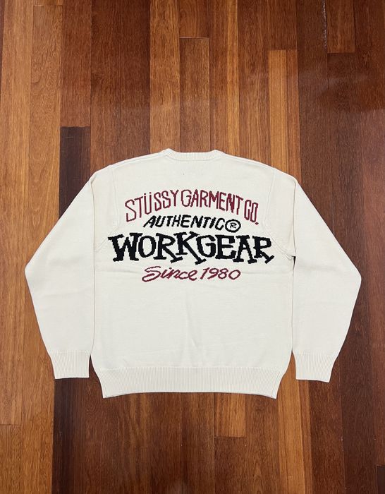 Stussy 💚 SS23 Stussy Natural Authentic Workgear Sweater | Grailed