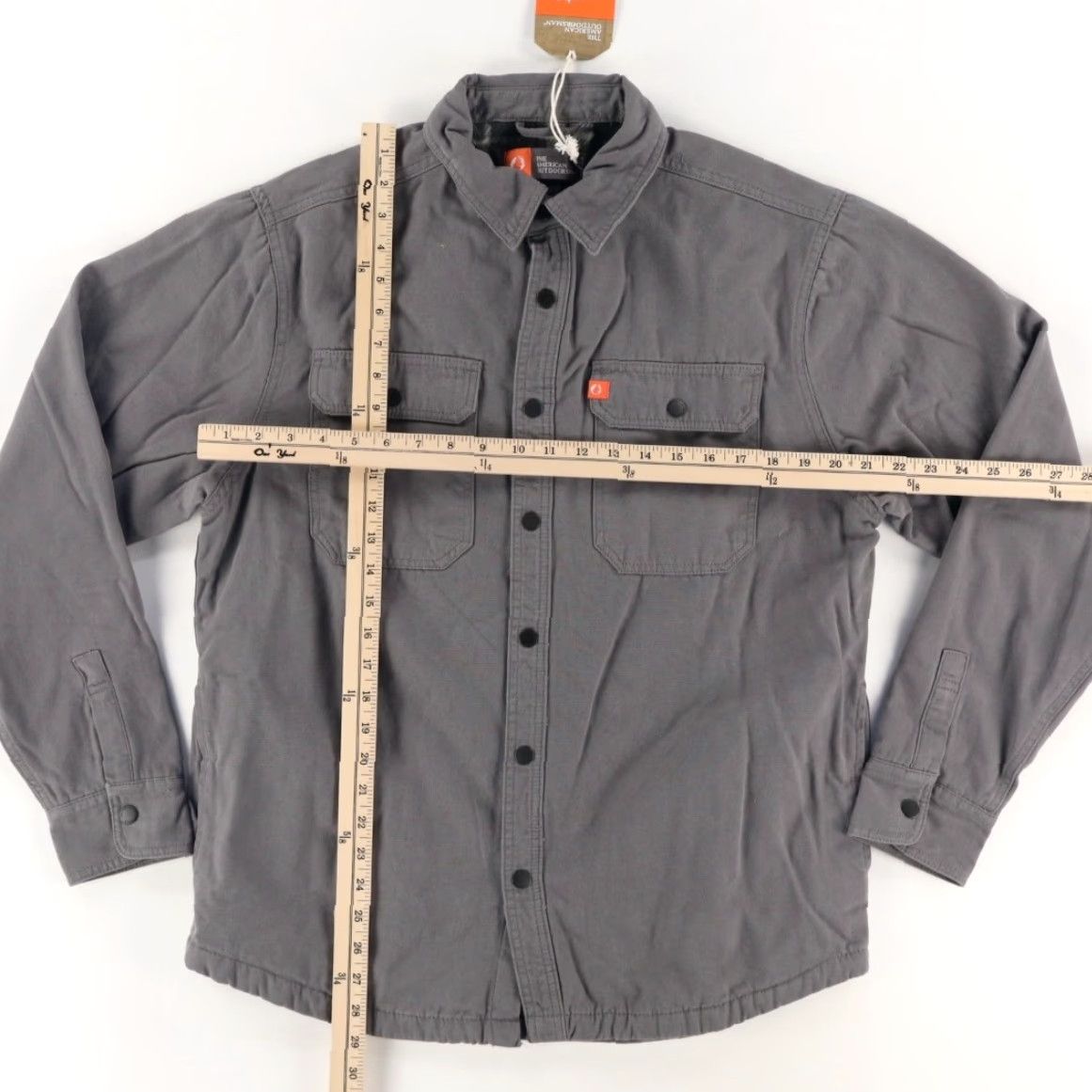 Vintage The American Outdoorsman Fleece Lined Jac Shirt Jacket Gray Men's M Size US M / EU 48-50 / 2 - 3 Thumbnail