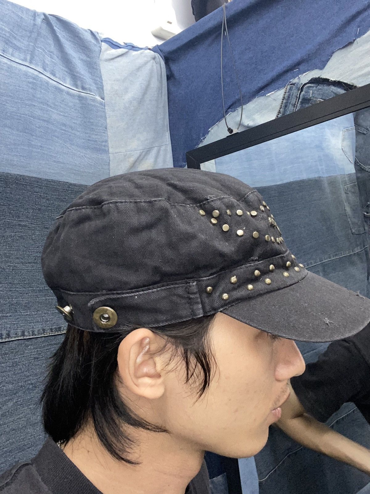 If Six Was Nine × Japanese Brand × KMRii studded cadet hat commando Size 30 - 2 Thumbnail