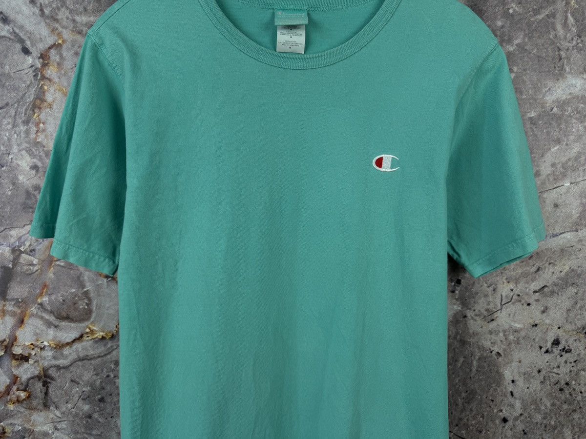 Champion Champion T-Shirt Green Logo Embroidered Short Sleeve Tee Size US M / EU 48-50 / 2 - 3 Thumbnail
