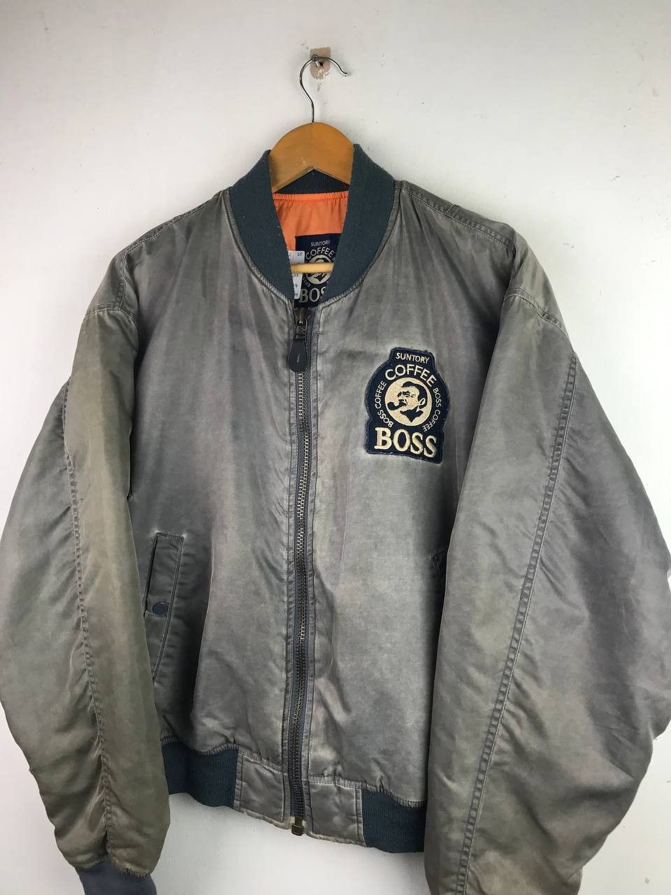 Vintage Vintage Suntory Coffee Boss Distressed Sunfaded Jacket Size US XL / EU 56 / 4 - 6 Thumbnail