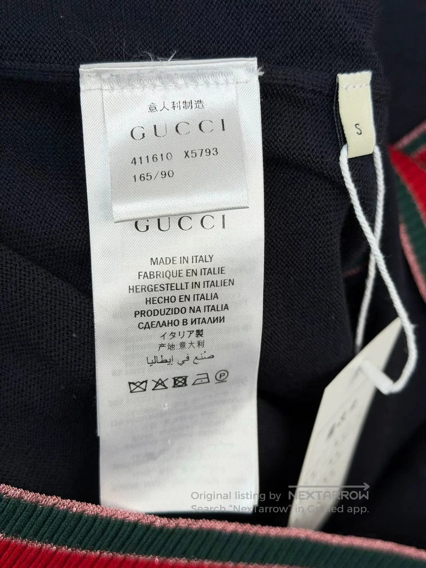 Gucci Gucci Pearl Logo Button Wool Cardigan S. Size S / US 4 / IT 40 - 4 Thumbnail
