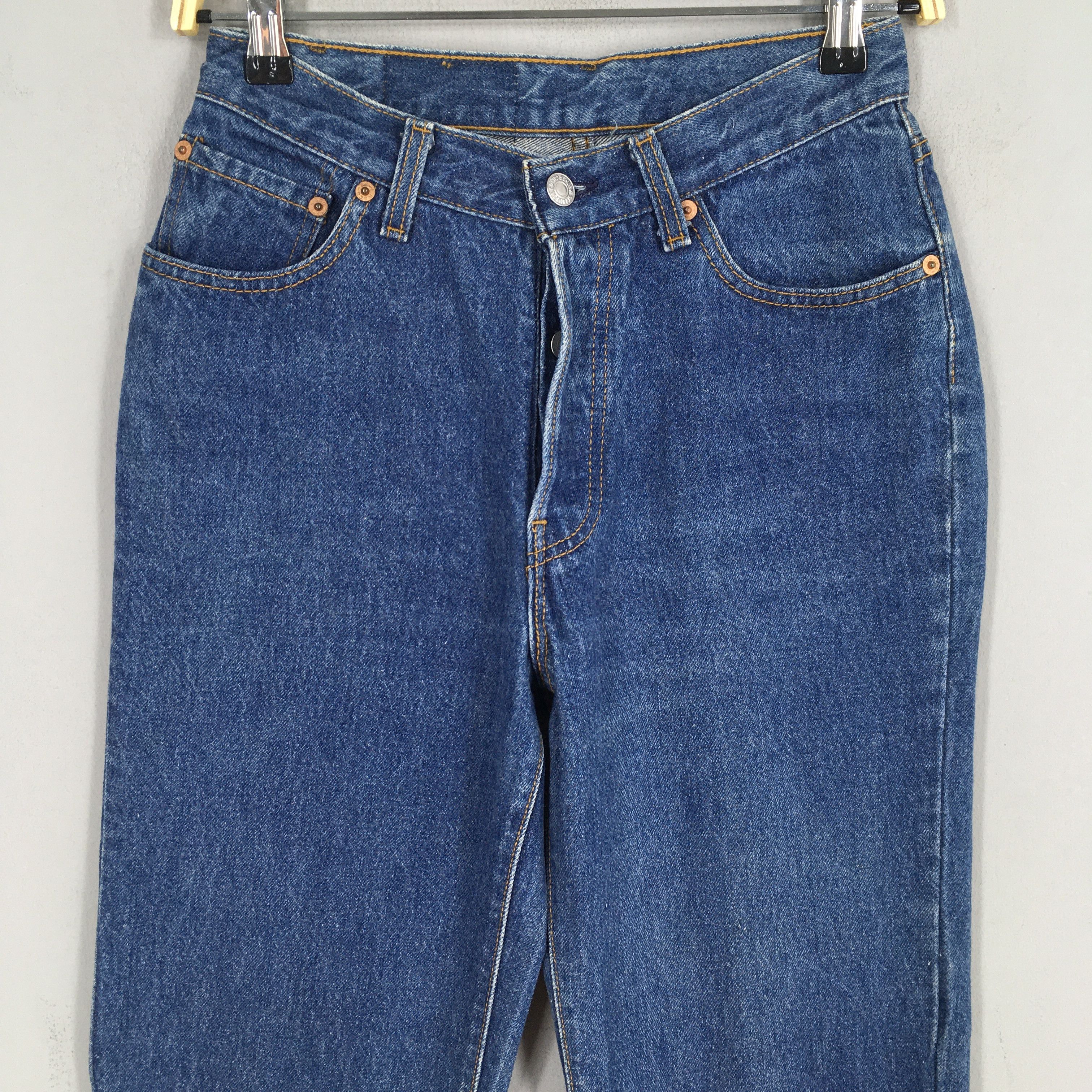 Levi's Size 24x31 Vintage 90s Levi's 501 Faded Blue Jeans S762 Size 24" / US 00 / IT 34 - 2 Thumbnail