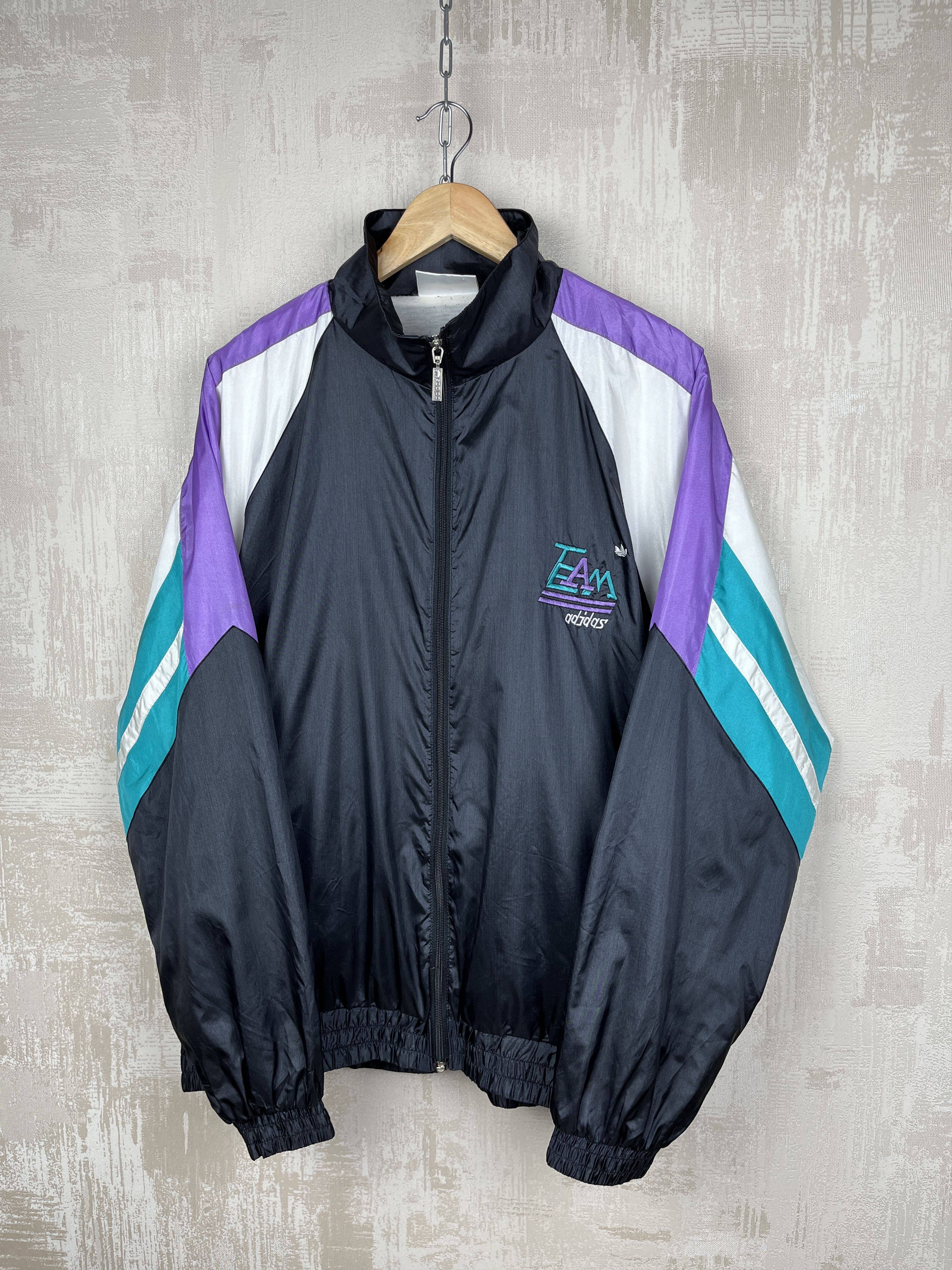 Adidas 90's Adidas Team Vintage Track Jacket Tracksuit Top Size US XL / EU 56 / 4 - 10 Thumbnail
