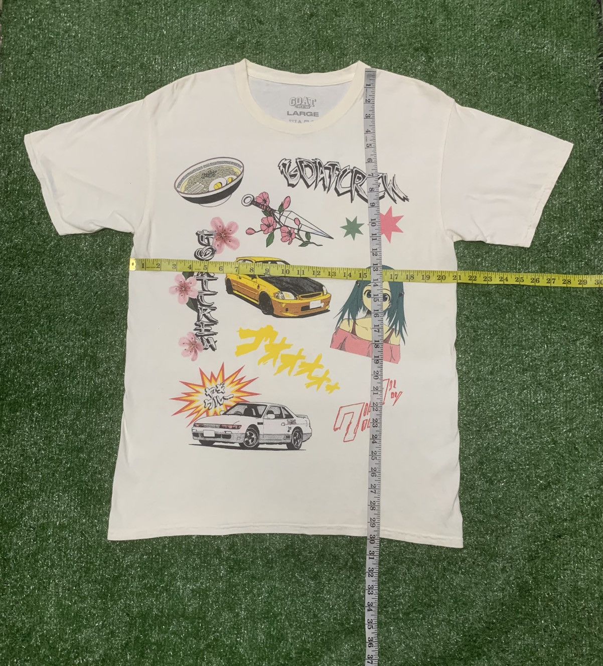 Anime × GOAT Crew GOAT CREW ALL OVER MANGA VINTAGE Tshirt Size US L / EU 52-54 / 3 - 8 Thumbnail