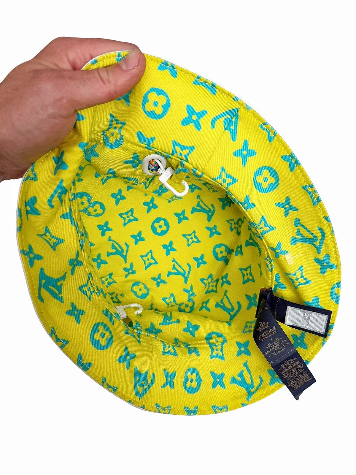Louis Vuitton 2023 Virgil Let’s Play Beaded Reversible Monogram Bucket Hat Size ONE SIZE - 12 Thumbnail