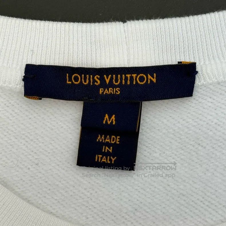Louis Vuitton Louis Vuitton White classic logo cropped sweatshirt Size M / US 6-8 / IT 42-44 - 5 Thumbnail