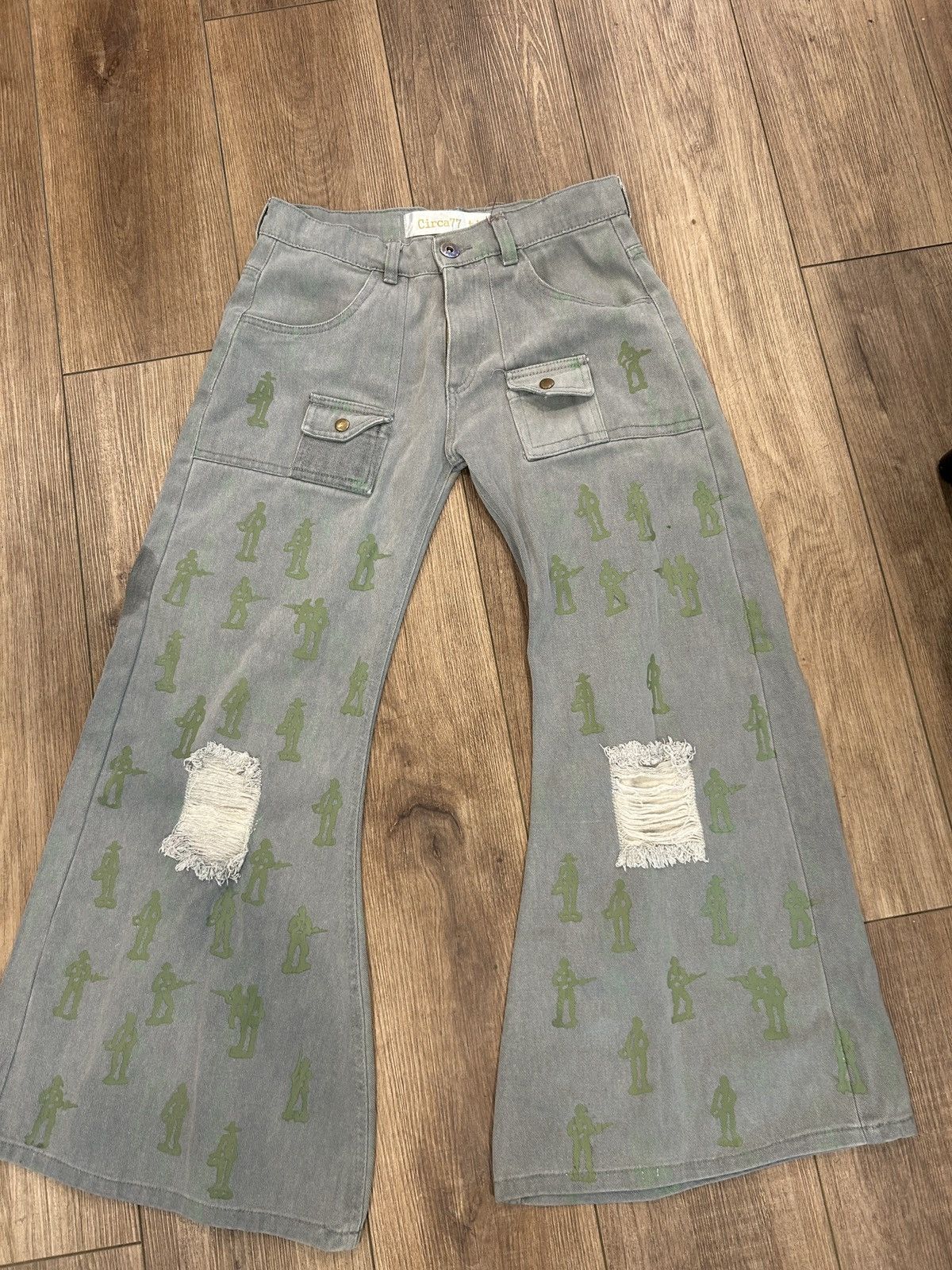 Other Dasyori Circa77.tif "Toy Soldier" Flared Jeans size 28 Size US 28 / EU 44 - 1 Thumbnail