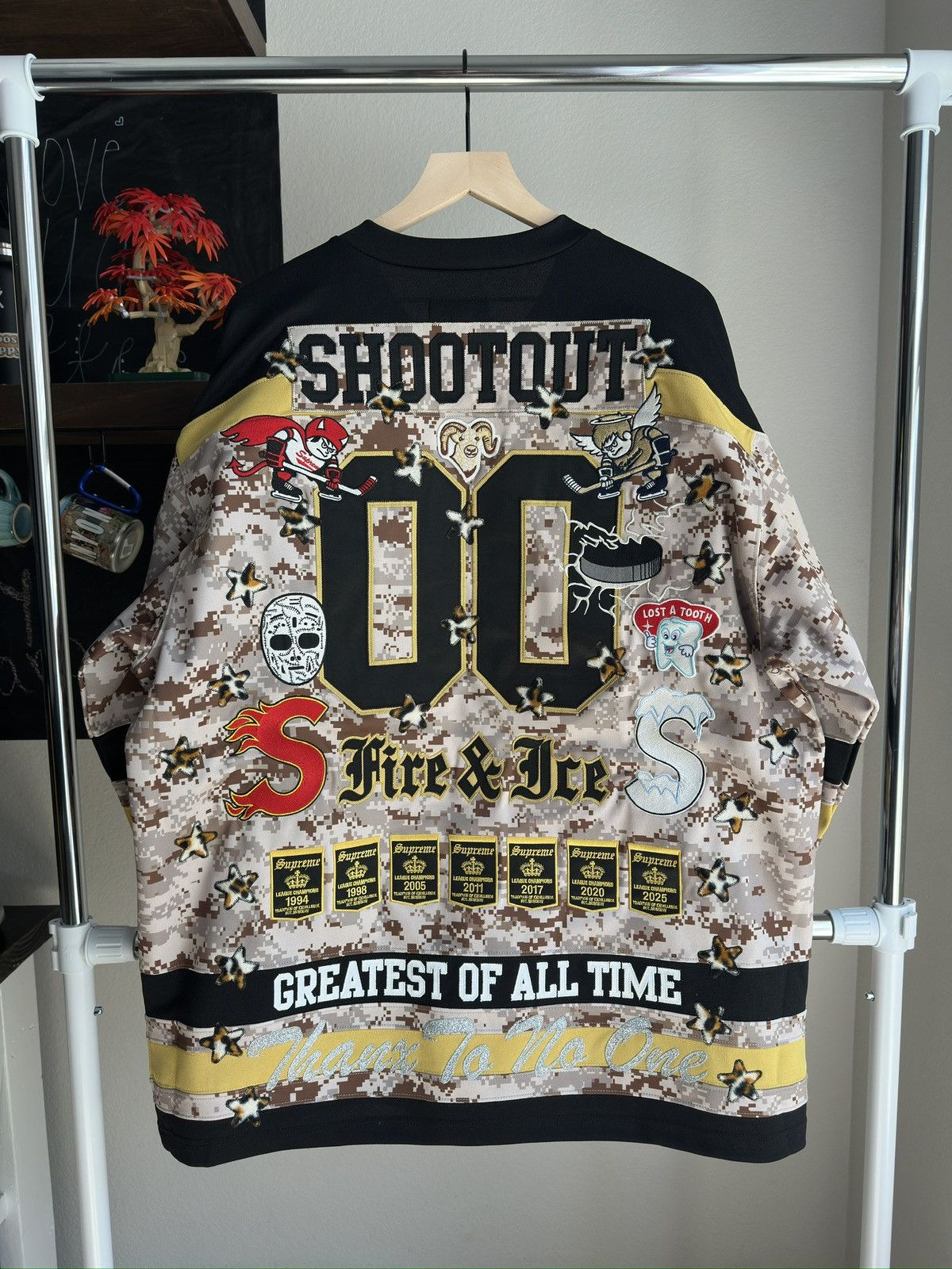 Supreme Fire and Ice Hockey Jersey Camo Size US XXL / EU 58 / 5 - 2 Thumbnail