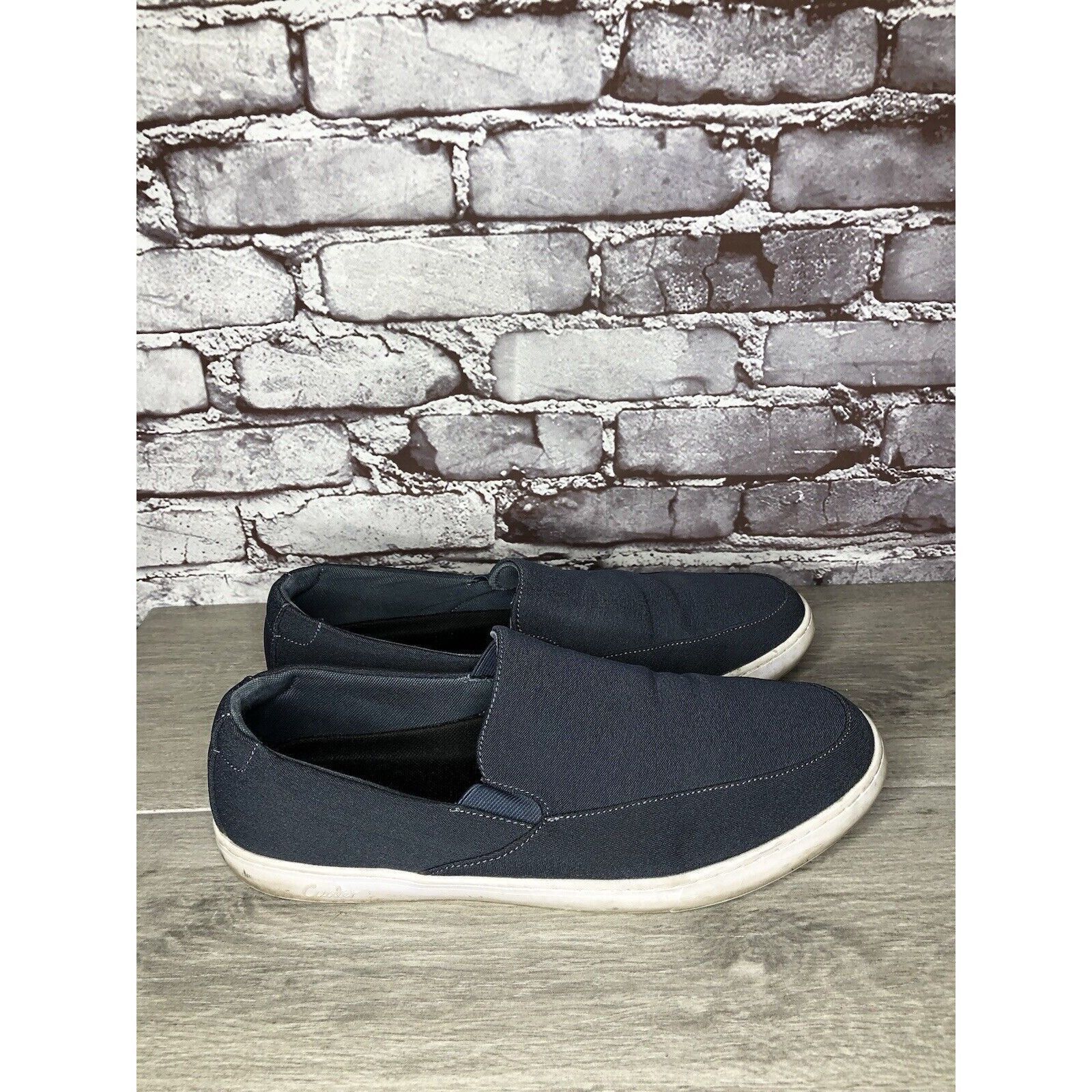 Other Cuater Tracer Navy Blue Canvas Fabric Slip On Casual Shoes M Size US 13 / EU 46 - 3 Thumbnail