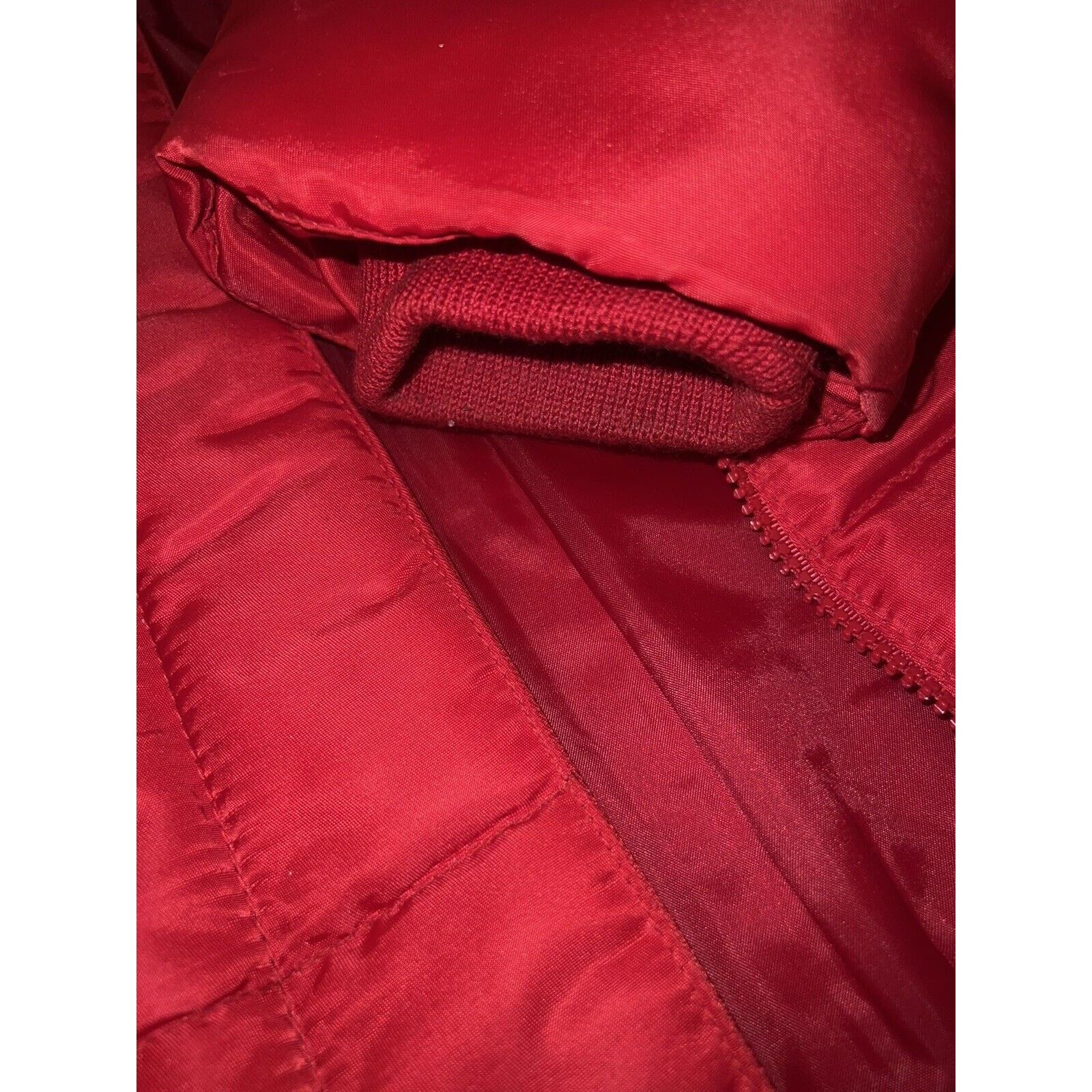 Other Vintage Colebrook Red Nylon Fleece Full Zip Puffer Jacket M Size M / US 6-8 / IT 42-44 - 5 Thumbnail