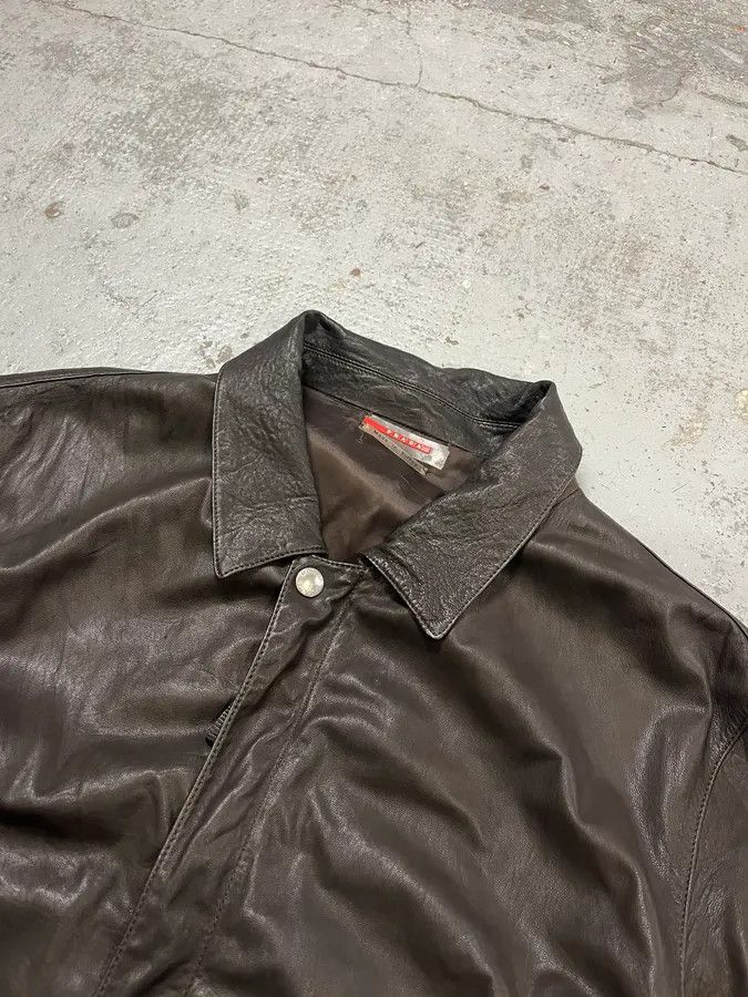 Prada AW2009 Prada Brown Leather Bomber Jacket Size US M / EU 48-50 / 2 - 5 Thumbnail