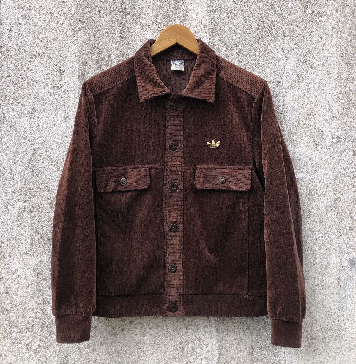 Adidas 🔥RARE VTG ADIDAS W/GERMANY 80S VELVET CORDUROY JACKETS Size US M / EU 48-50 / 2 - 1 Thumbnail