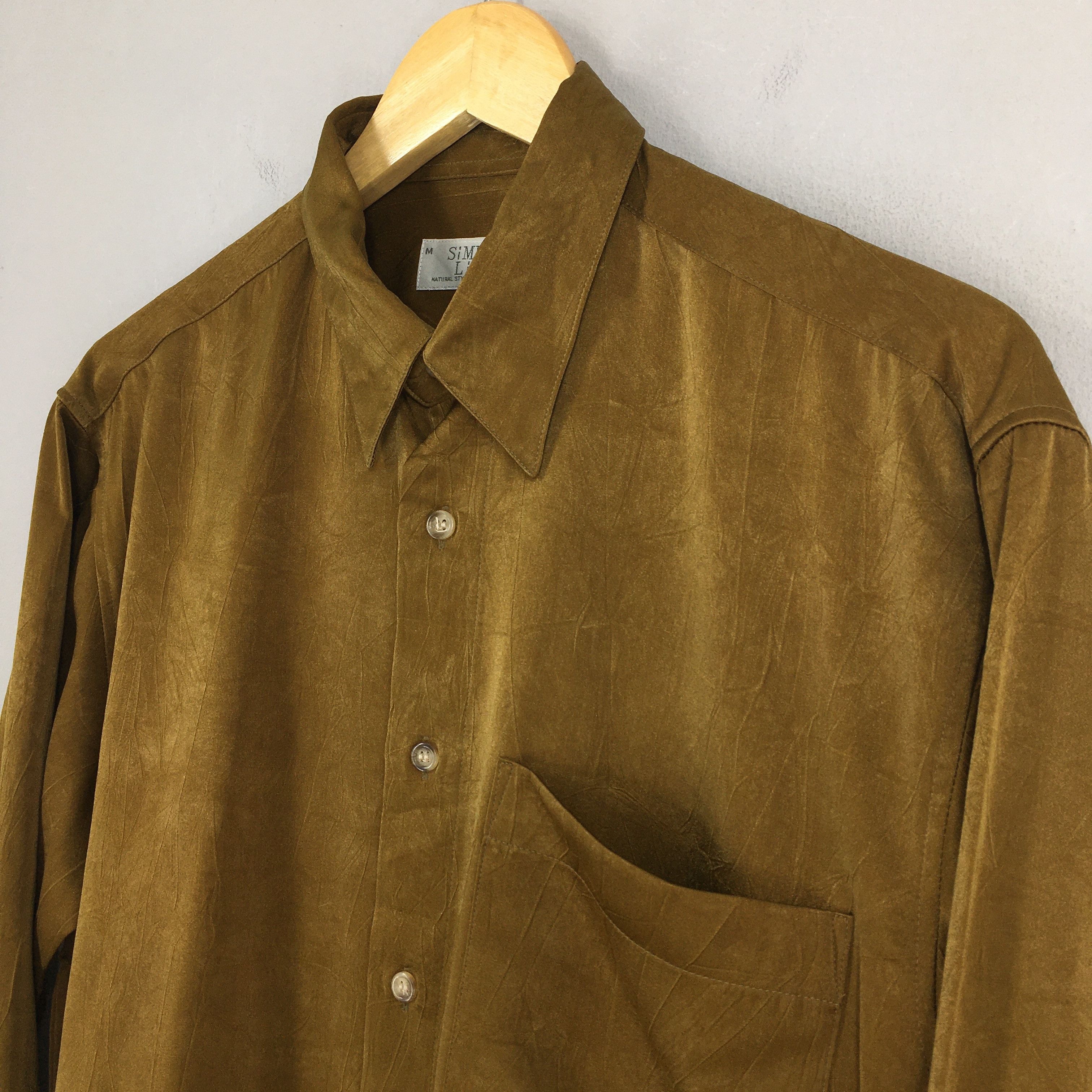 Flannel × Vintage Vintage Simple Life Polyester Soft Light Shirt Medium Size US M / EU 48-50 / 2 - 3 Thumbnail