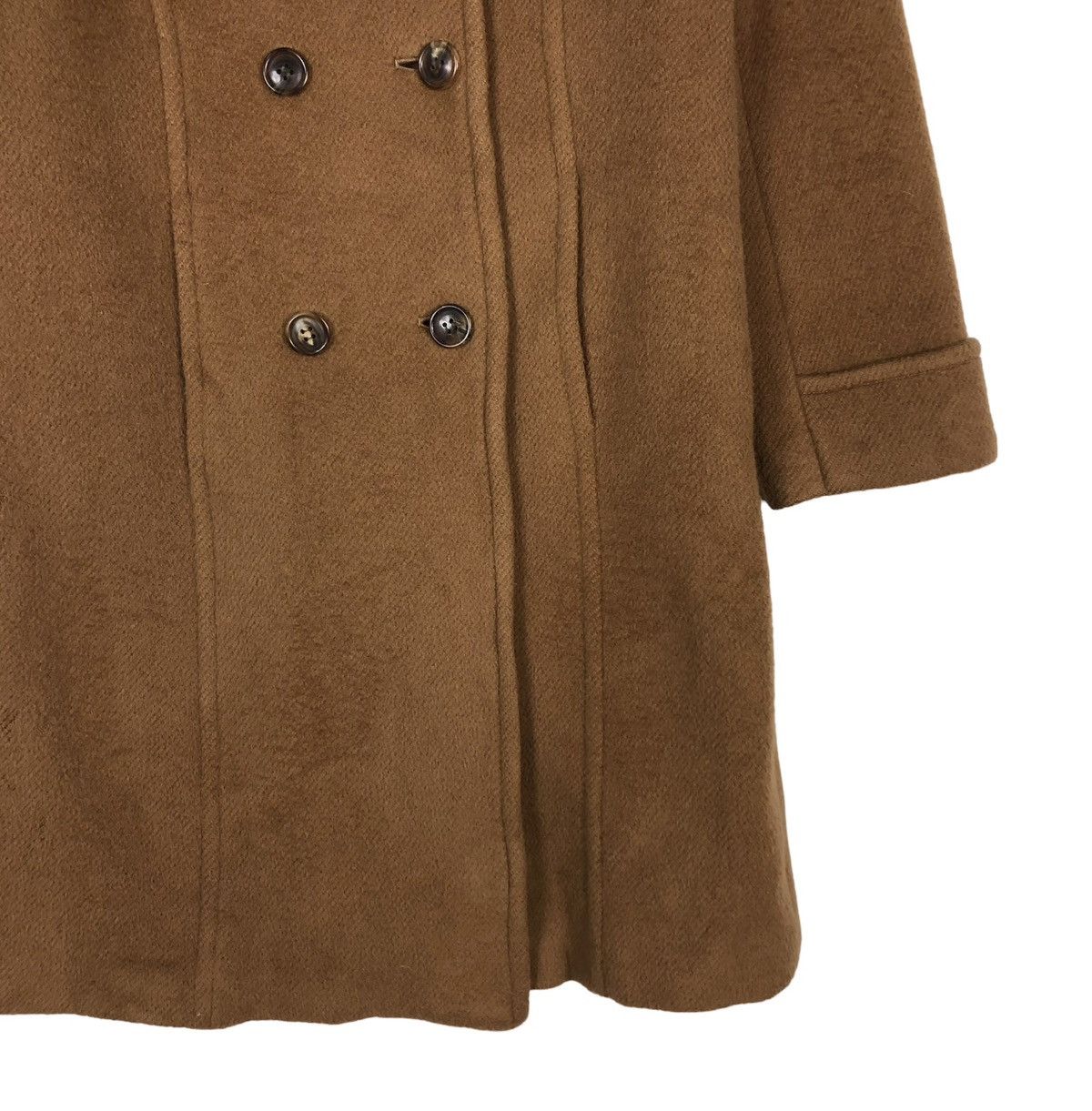 Japanese Brand 🔥VINTAGE WOOL LONG JACKET SHIPS JAPAN DOUBLE BREASTS Size M / US 6-8 / IT 42-44 - 5 Thumbnail