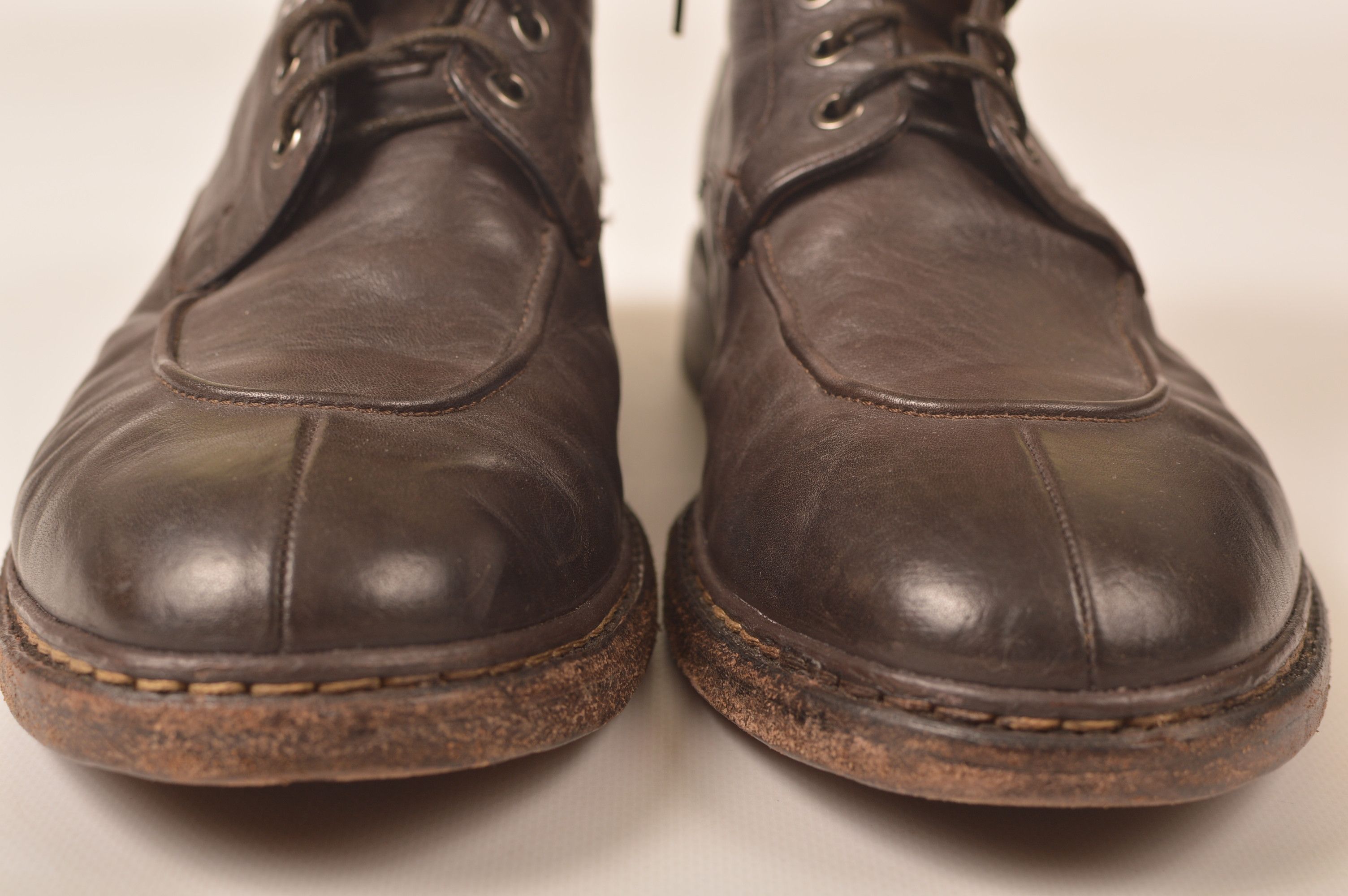 Barracuda Barracuda Brown Leather Combat Boots Size US 12 / EU 45 - 2 Thumbnail
