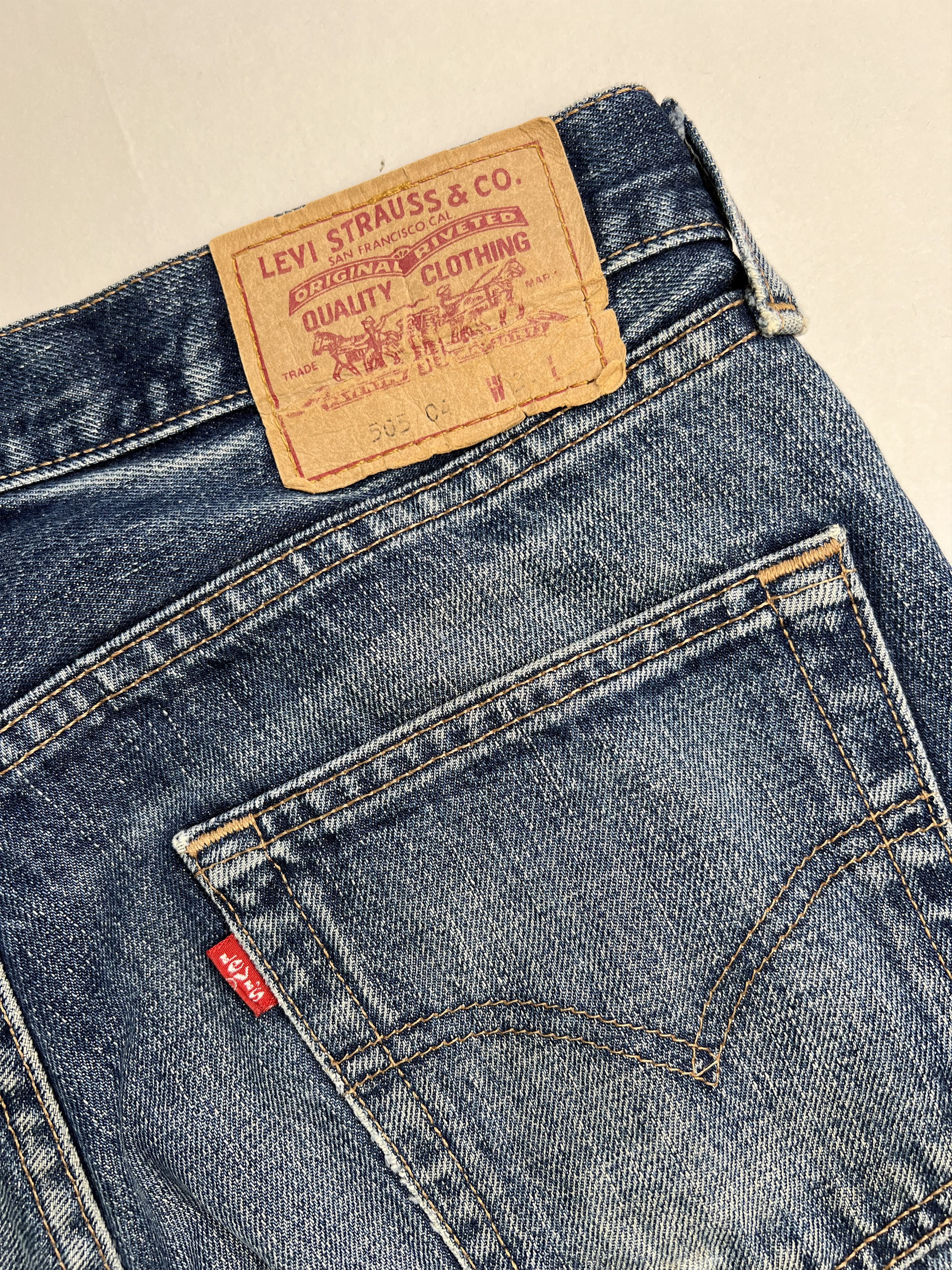Levi's Levis 505 Jeans Shorts Light Blue Wash W34 Size US 34 / EU 50 - 5 Thumbnail