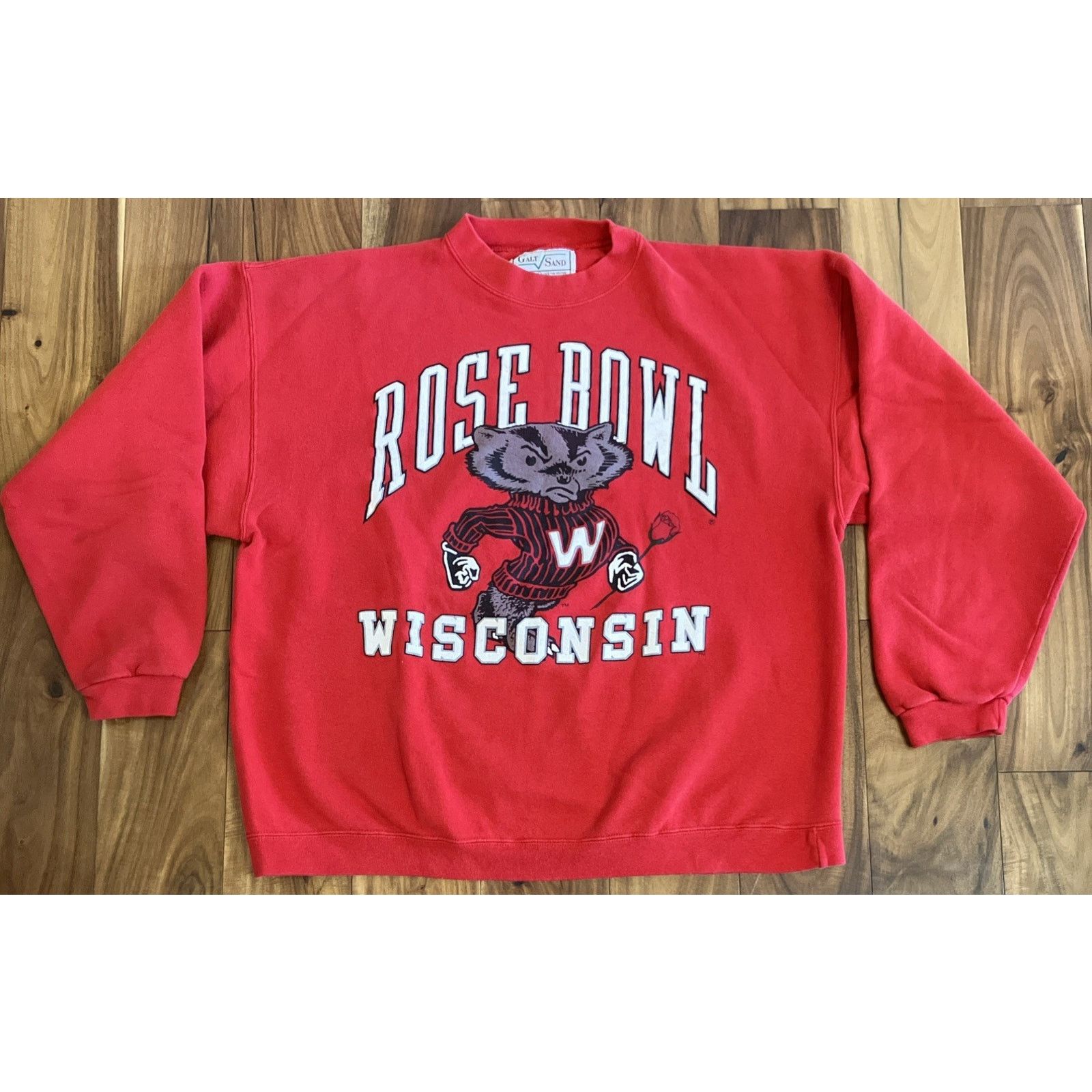 Other Vtg Wisconsin Badgers Sweatshirt Mens Large Red Rose Bowl Size US L / EU 52-54 / 3 - 1 Thumbnail