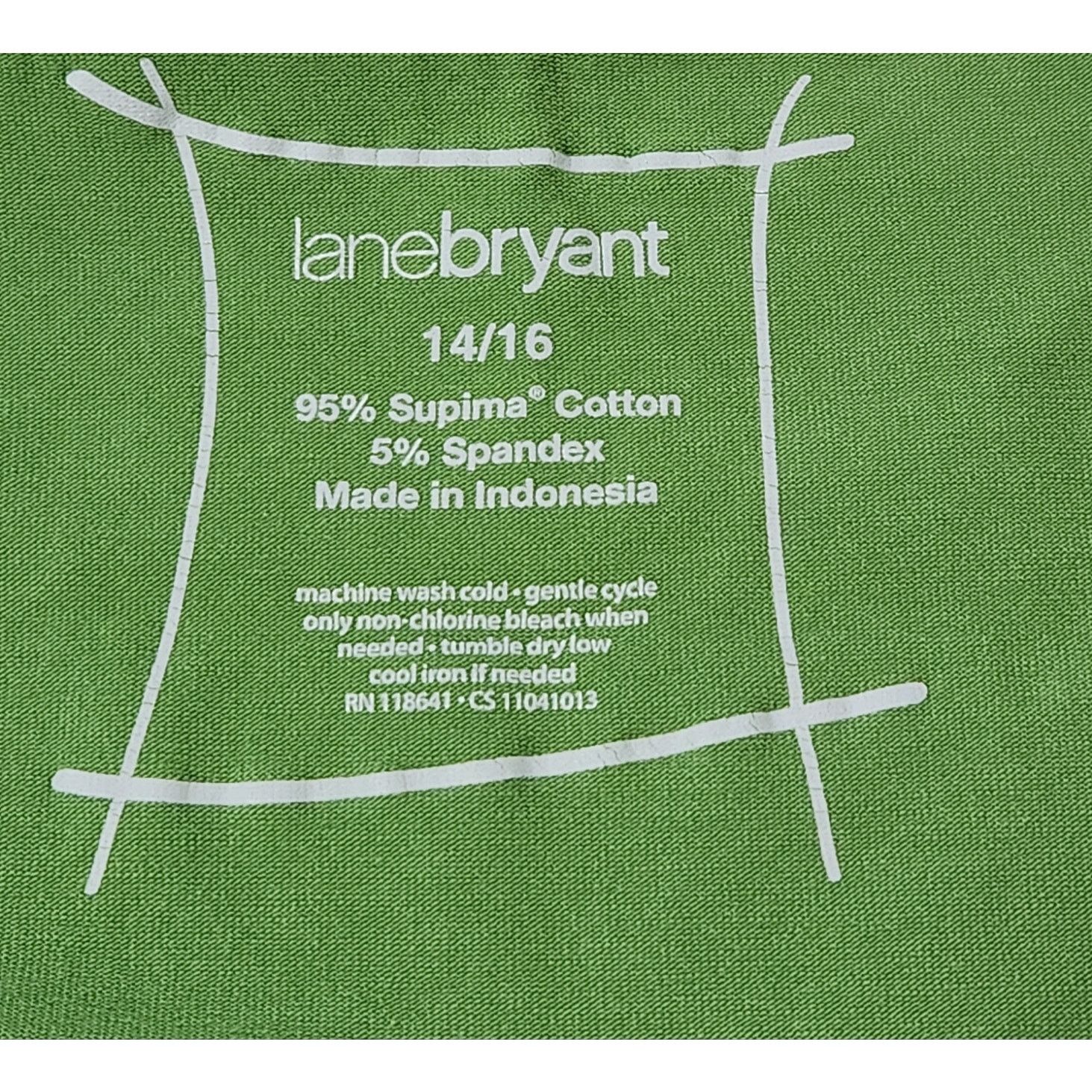 Other Lane Bryant Green Adjustable Spaghetti Strap Tank Top 14 16 Size XL / US 12-14 / IT 48-50 - 5 Thumbnail