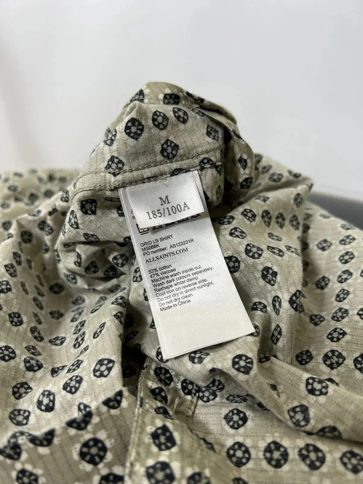Allsaints × Japanese Brand All Saints Grid LS shirt Size US M / EU 48-50 / 2 - 5 Thumbnail