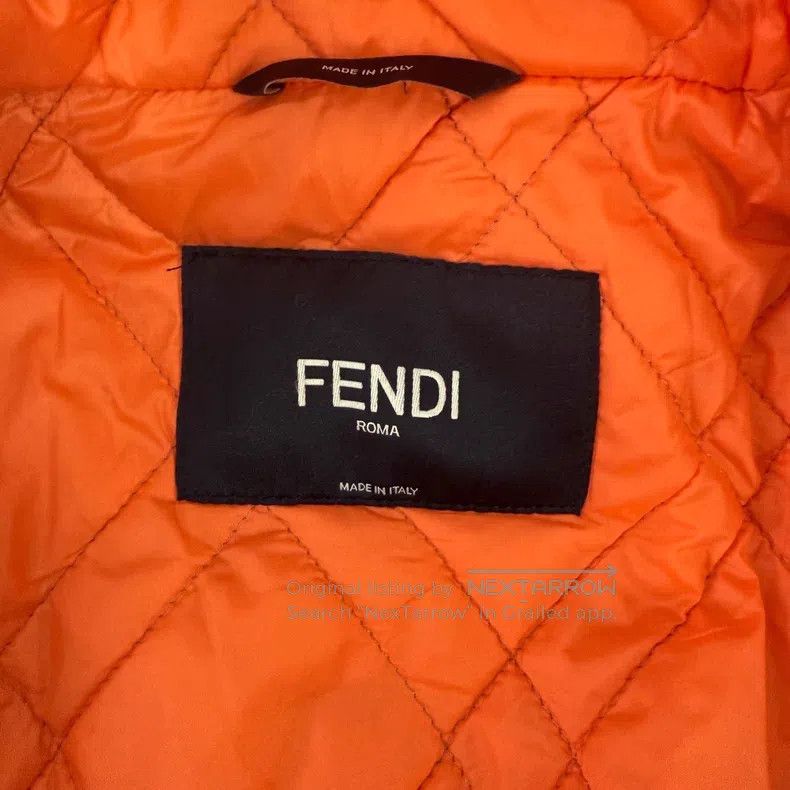Fendi Fendi Solid Color Windbreaker Long Coat, Lined with Orange Size US S / EU 44-46 / 1 - 3 Thumbnail