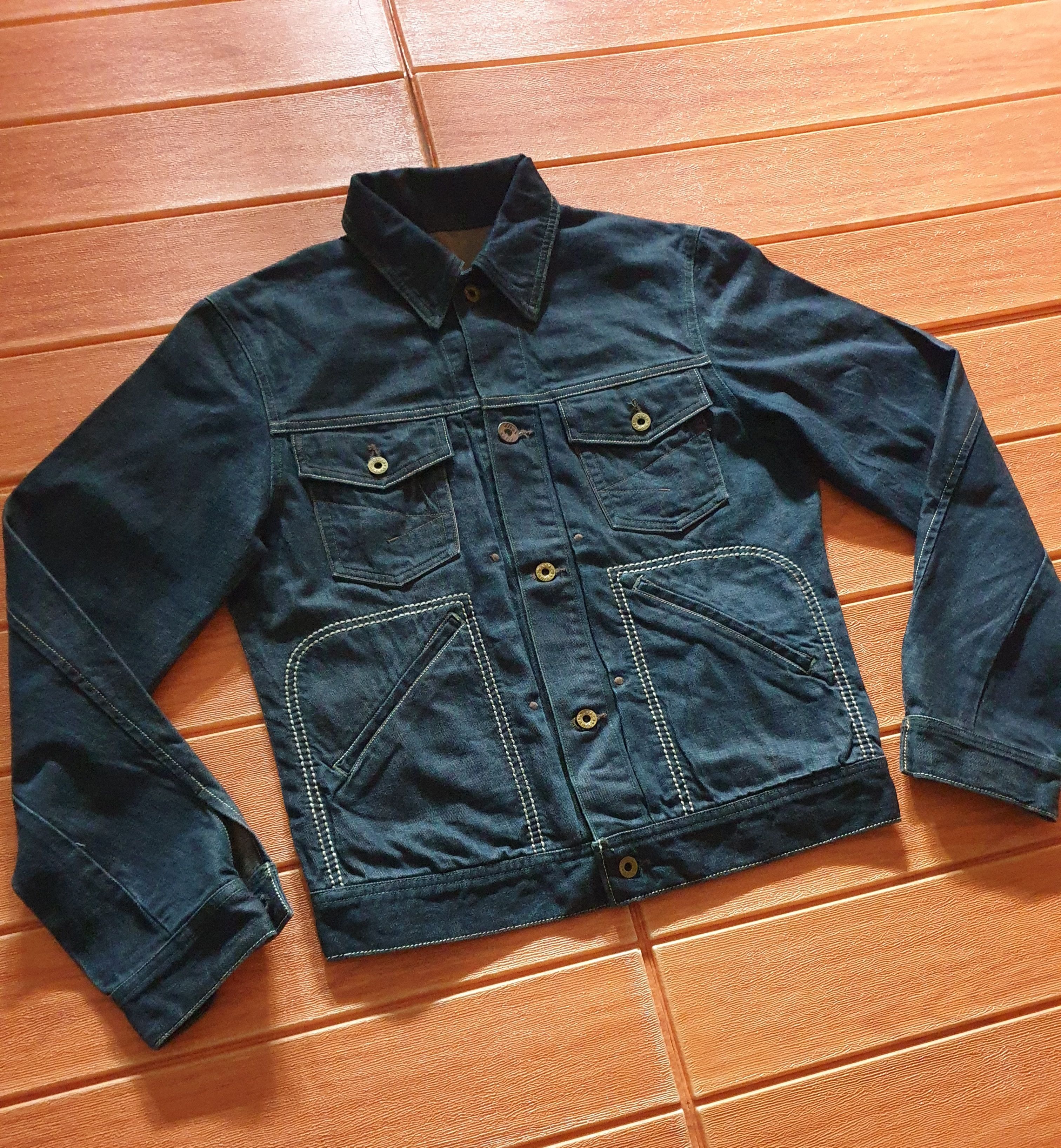 PPFM 💥Seams Japanese brand denim jacket Size US S / EU 44-46 / 1 - 5 Thumbnail