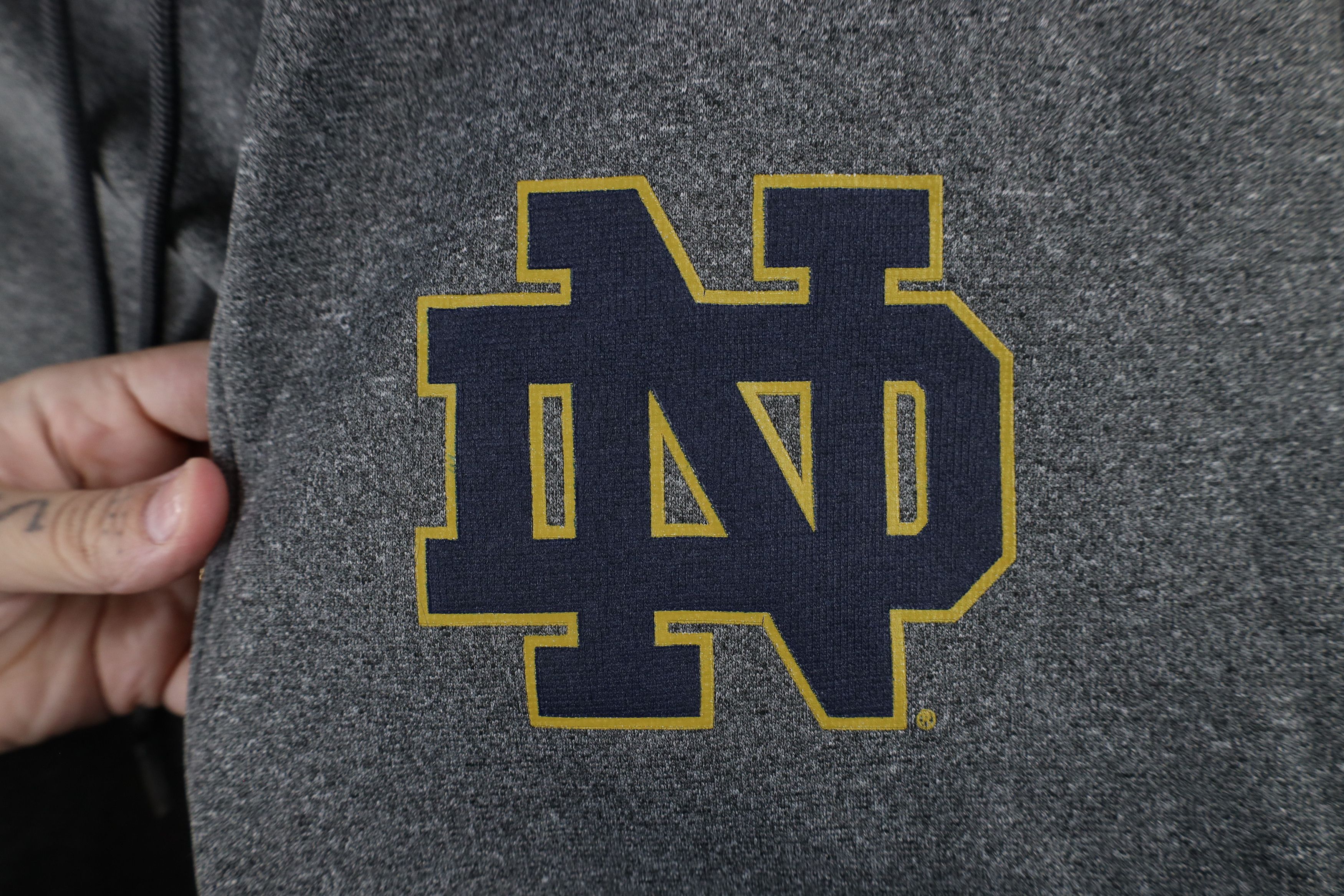 Under Armour × Vintage Under Armour Dame University Football Full Zip Hoodie Gray Size US L / EU 52-54 / 3 - 4 Thumbnail