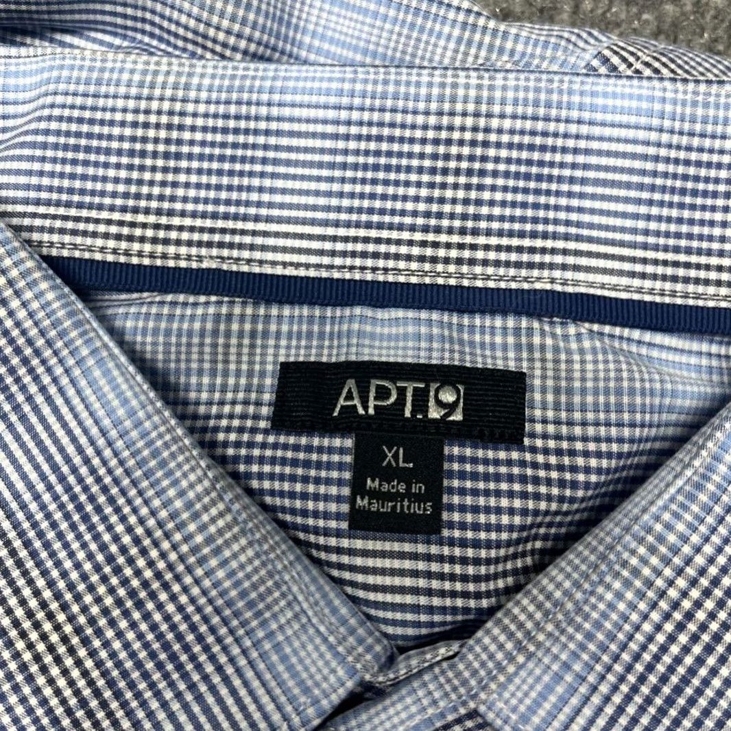 Apt. 9 Apt. 9 Shirt Mens XL Multicolor Plaid Long Sleeve Button Up Cotton Size US XL / EU 56 / 4 - 7 Thumbnail